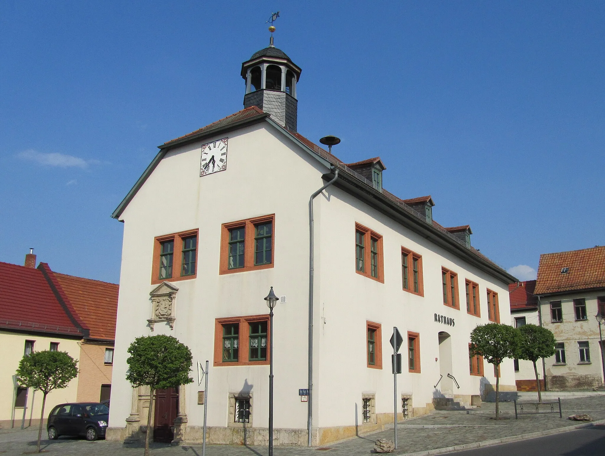 Photo showing: Das Rathaus von Magdala (Thüringen).