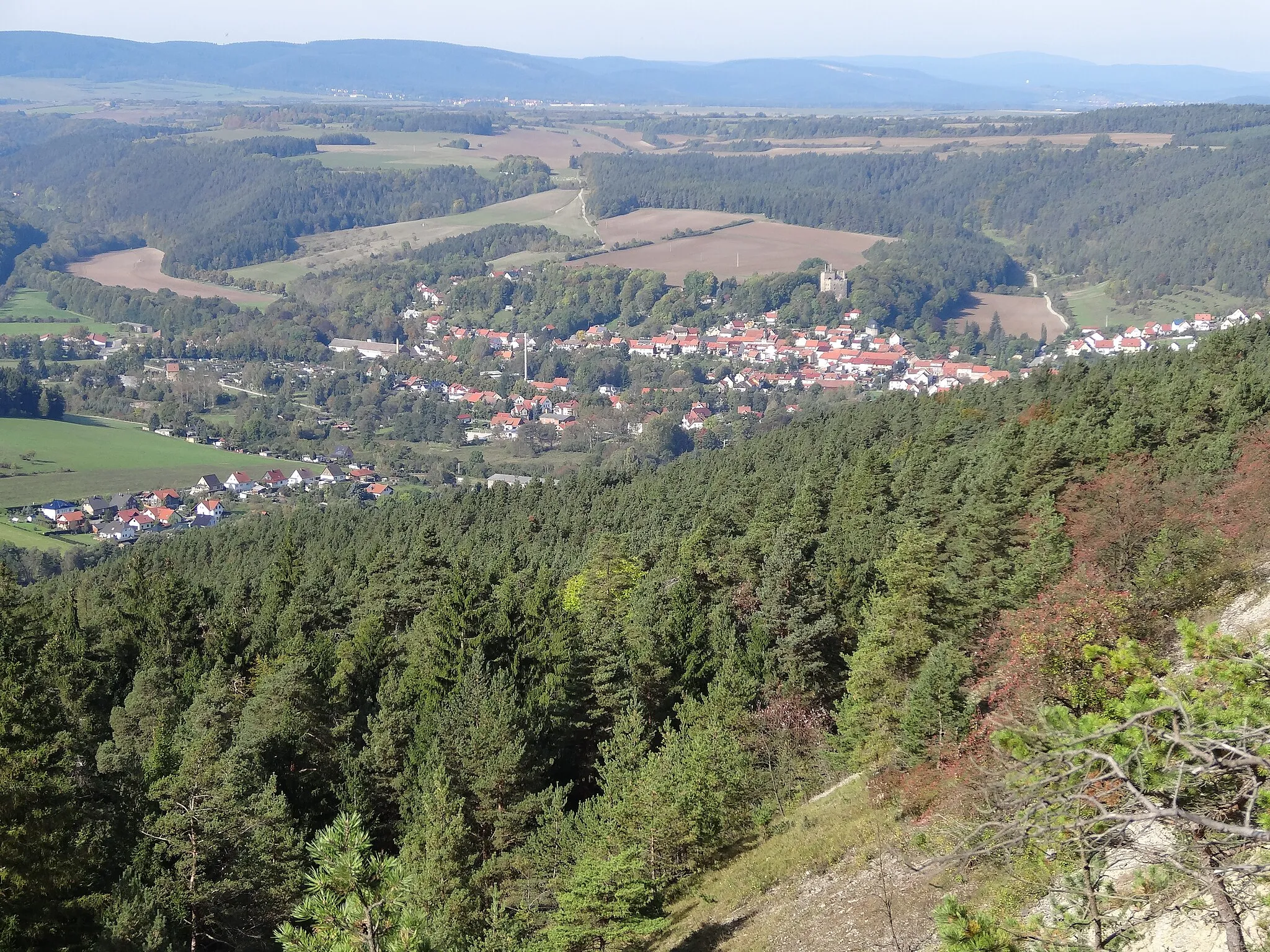 Photo showing: View on Plaue, Thuringia, Germany