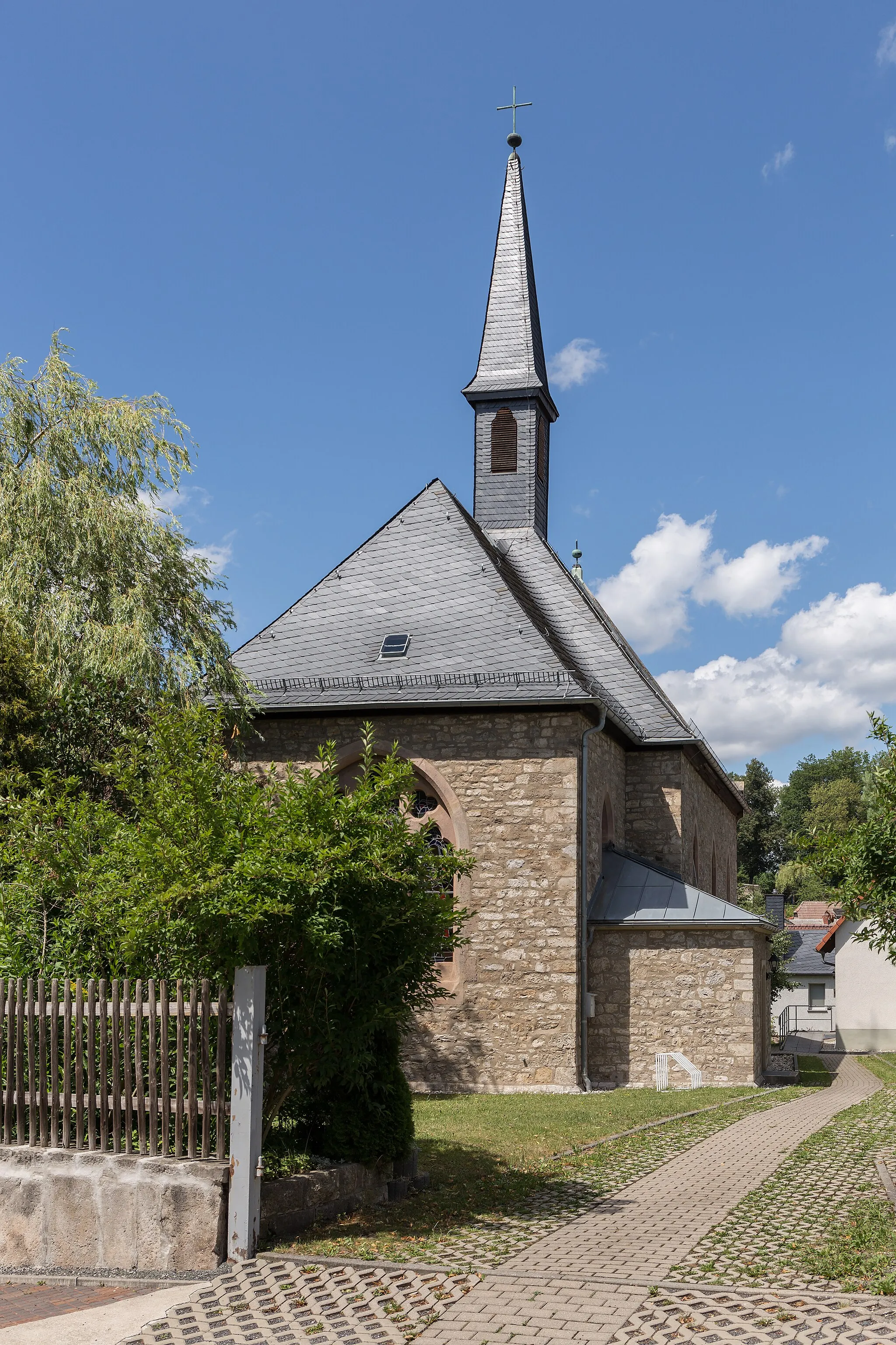 Photo showing: Catholic church "St. Elisabeth" in Ranis (Thuringia, Germany).