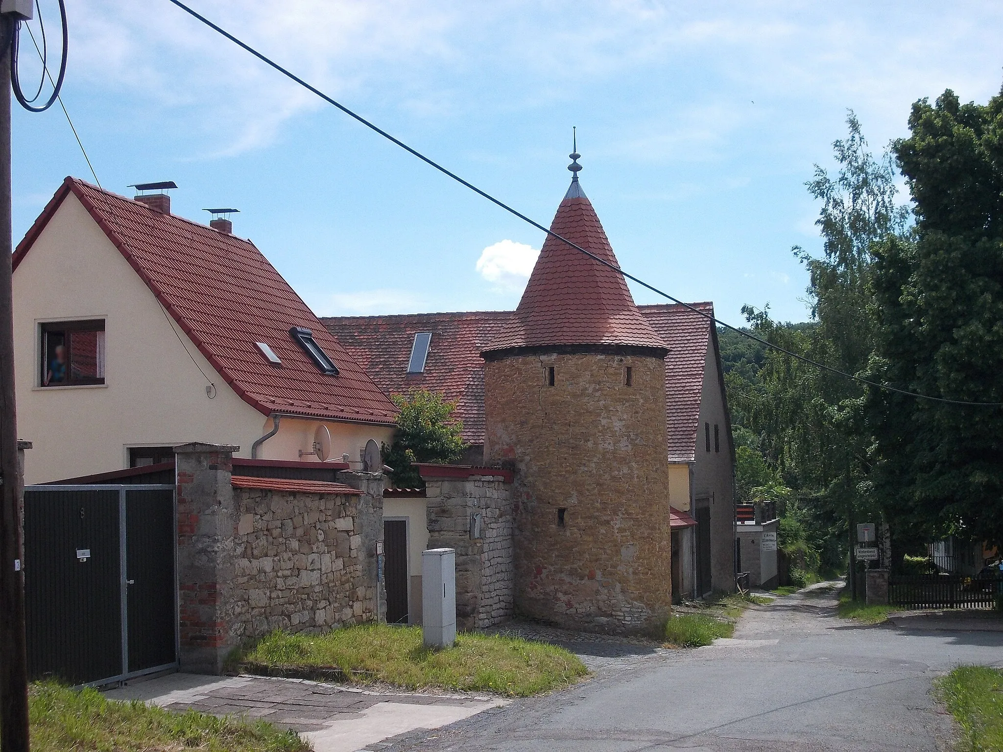 Photo showing: City wall in Rastenberg (Sömmerda district, Thuringia)