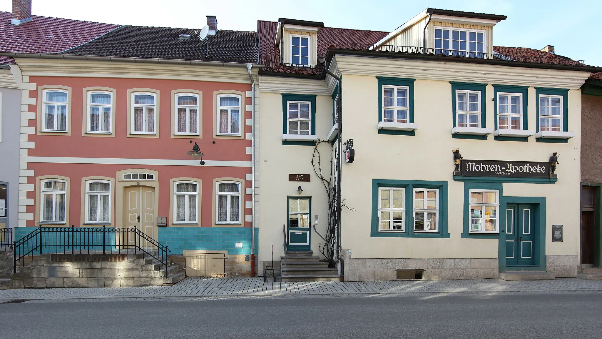 Photo showing: Mohrenapotheke in Römhild, Landkreis Hildburghausen