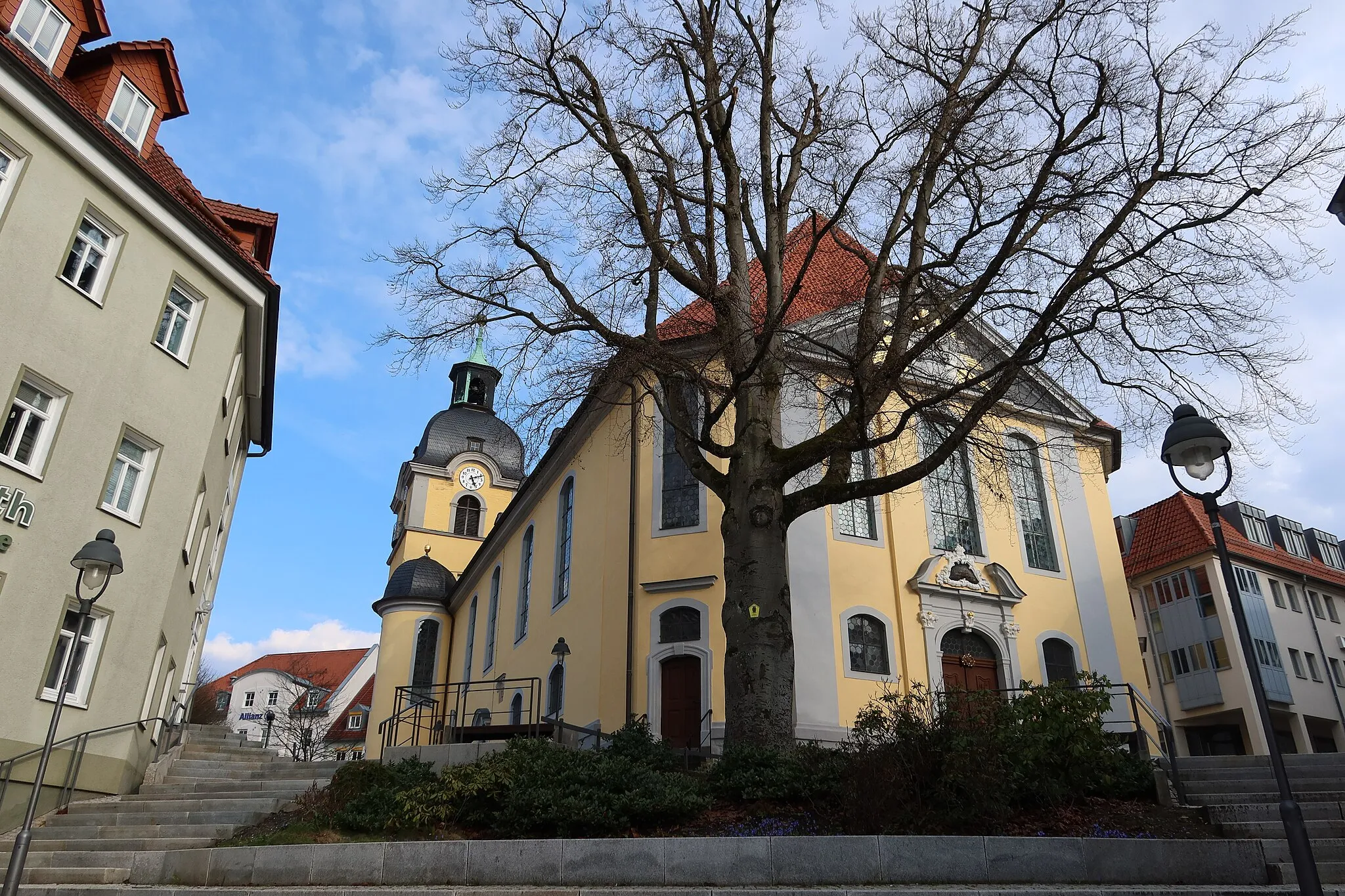 Photo showing: Hauptkirche St. Marien Suhl vom Steinweg aus