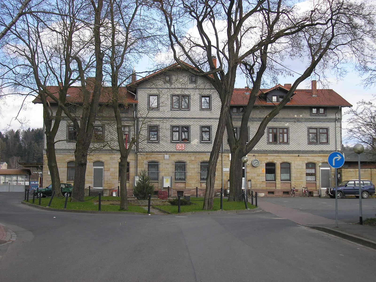 Photo showing: Der Bahnhof Themar (Thüringen).