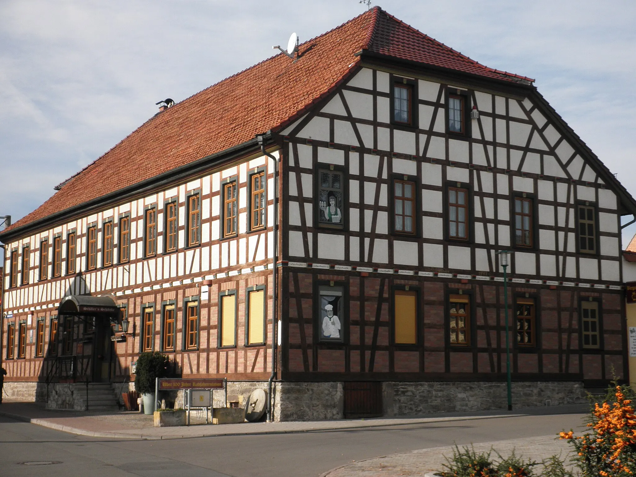 Photo showing: Guesthouse in Walschleben in Thuringia