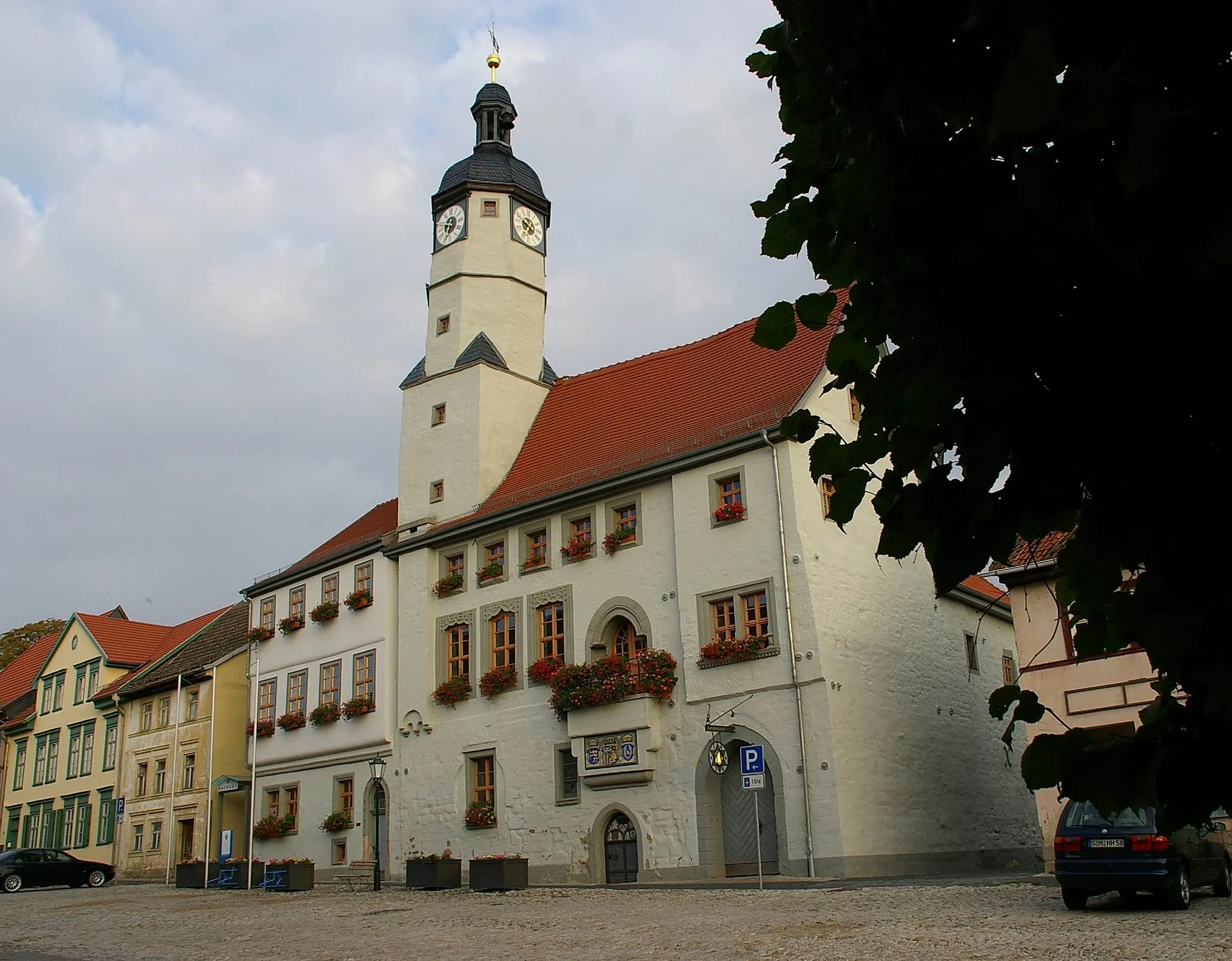 Photo showing: Rathaus der Stadt Weißensee in Thüringen.