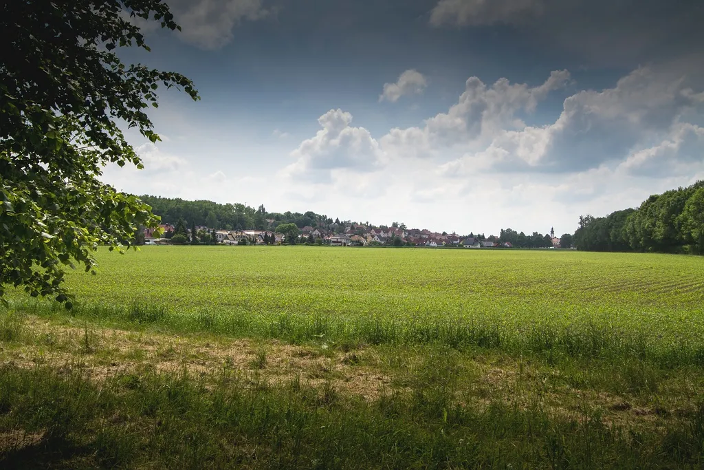 Photo showing: Blick von Bosengröba auf Wintersdorf.