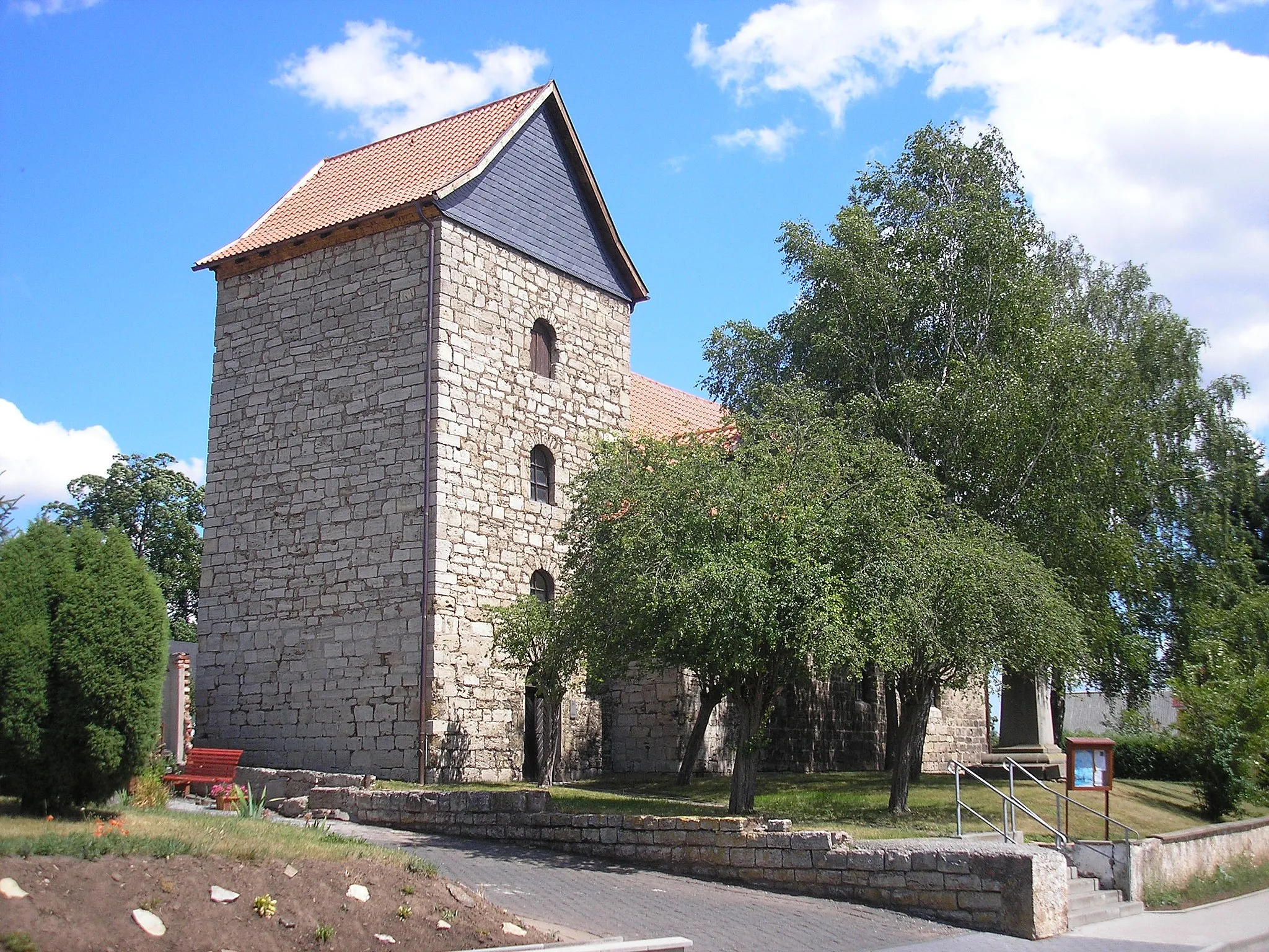 Photo showing: Die Kirche von Oberdorf in Wipperdorf (Thüringen).