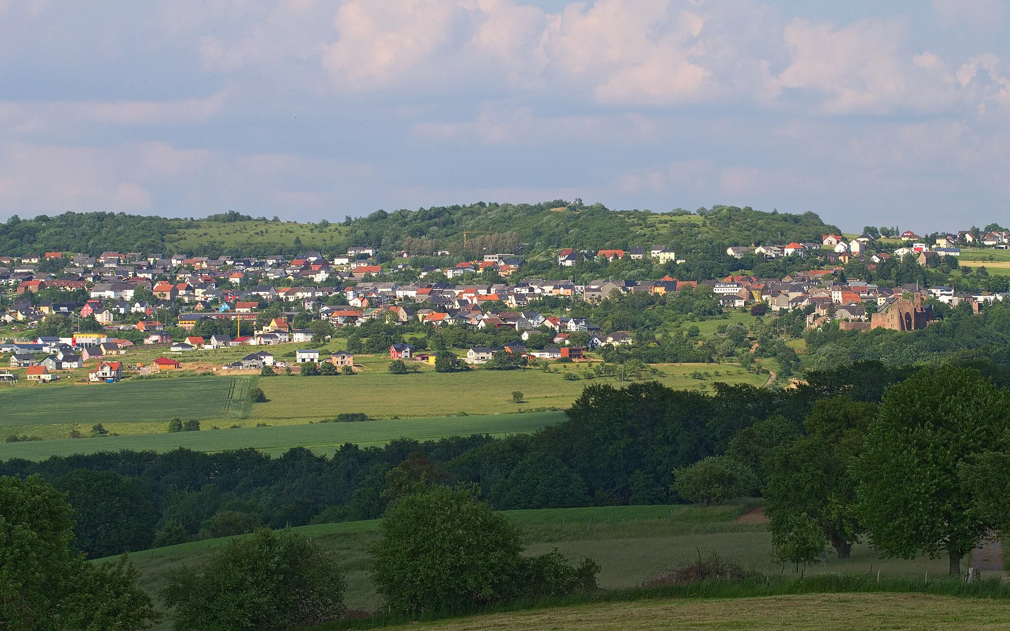 Photo showing: Ansicht von Freudenburg, am rechten Bildrand Burgruine und Kirche.