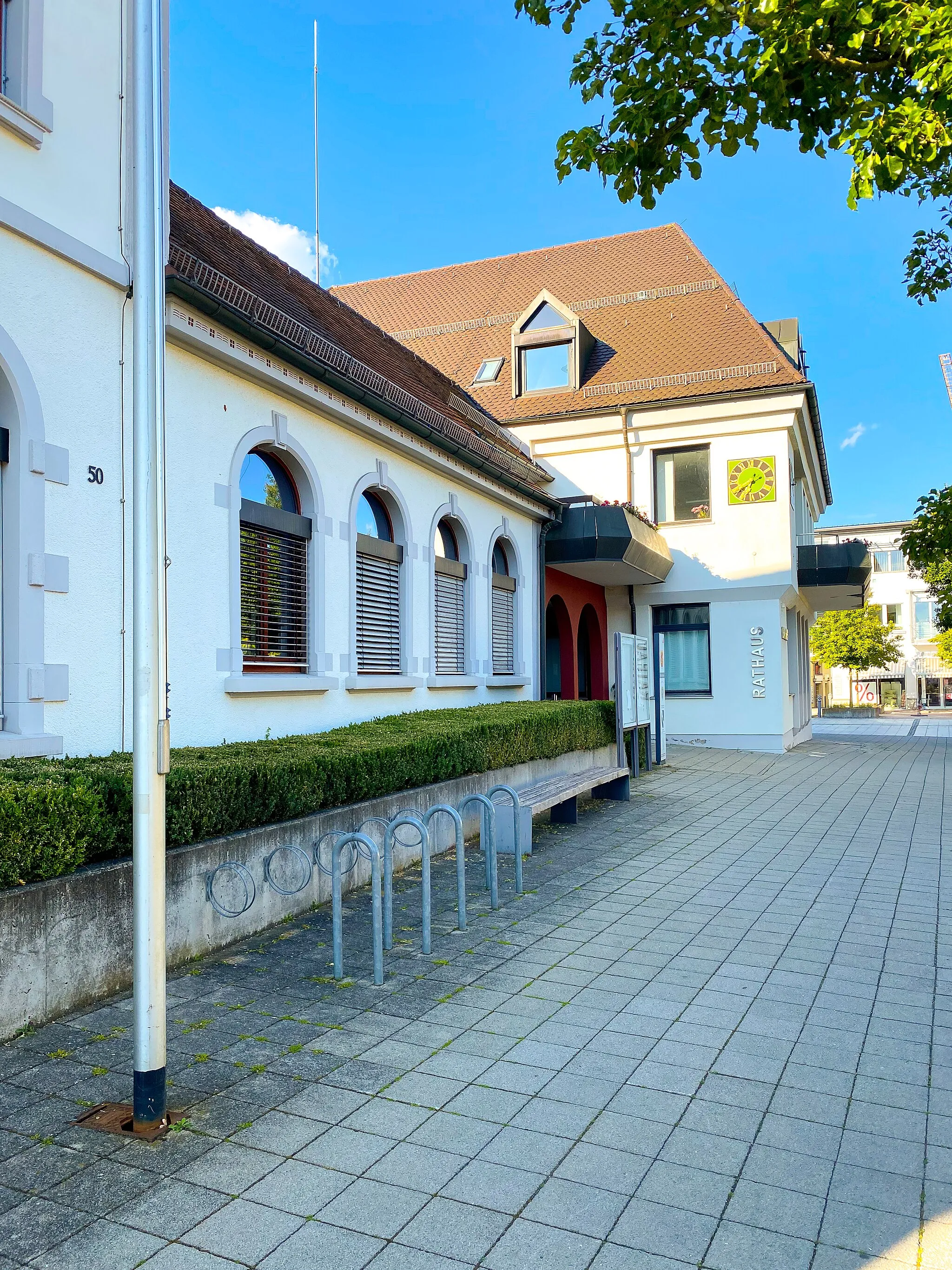 Photo showing: Rathaus Erbach (Donau)