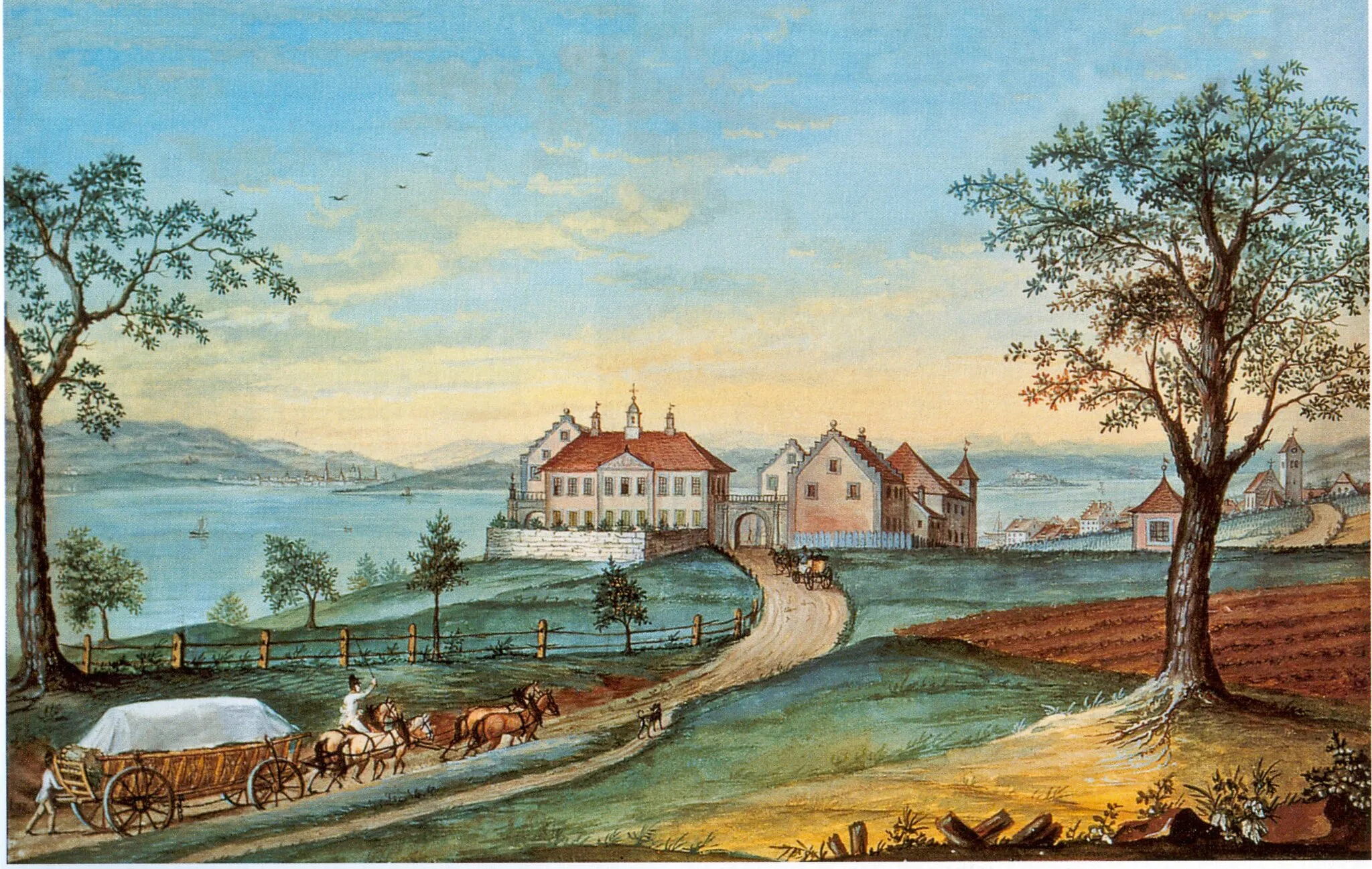 Photo showing: Schloss Kirchberg bei Immenstaad

Gouache