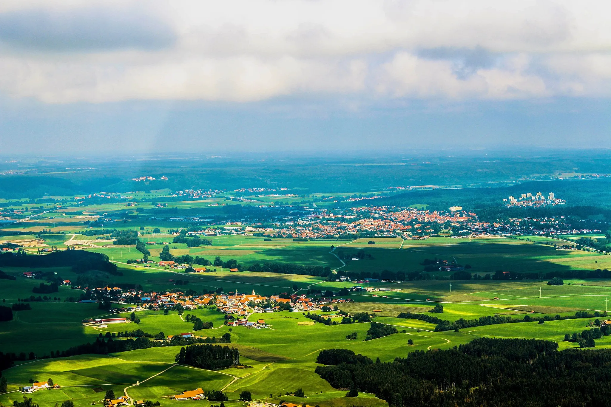 Photo showing: Luftaufnahme von Leutkirch im Allgäu