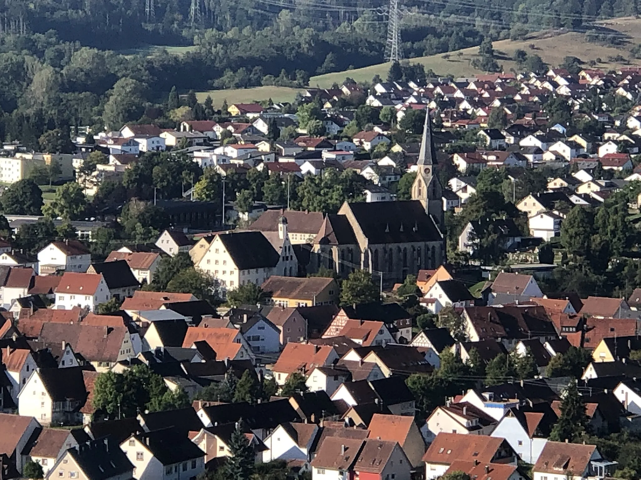 Photo showing: Rangendingen, von der Burg Hohenrangendingen aus gesehen.
