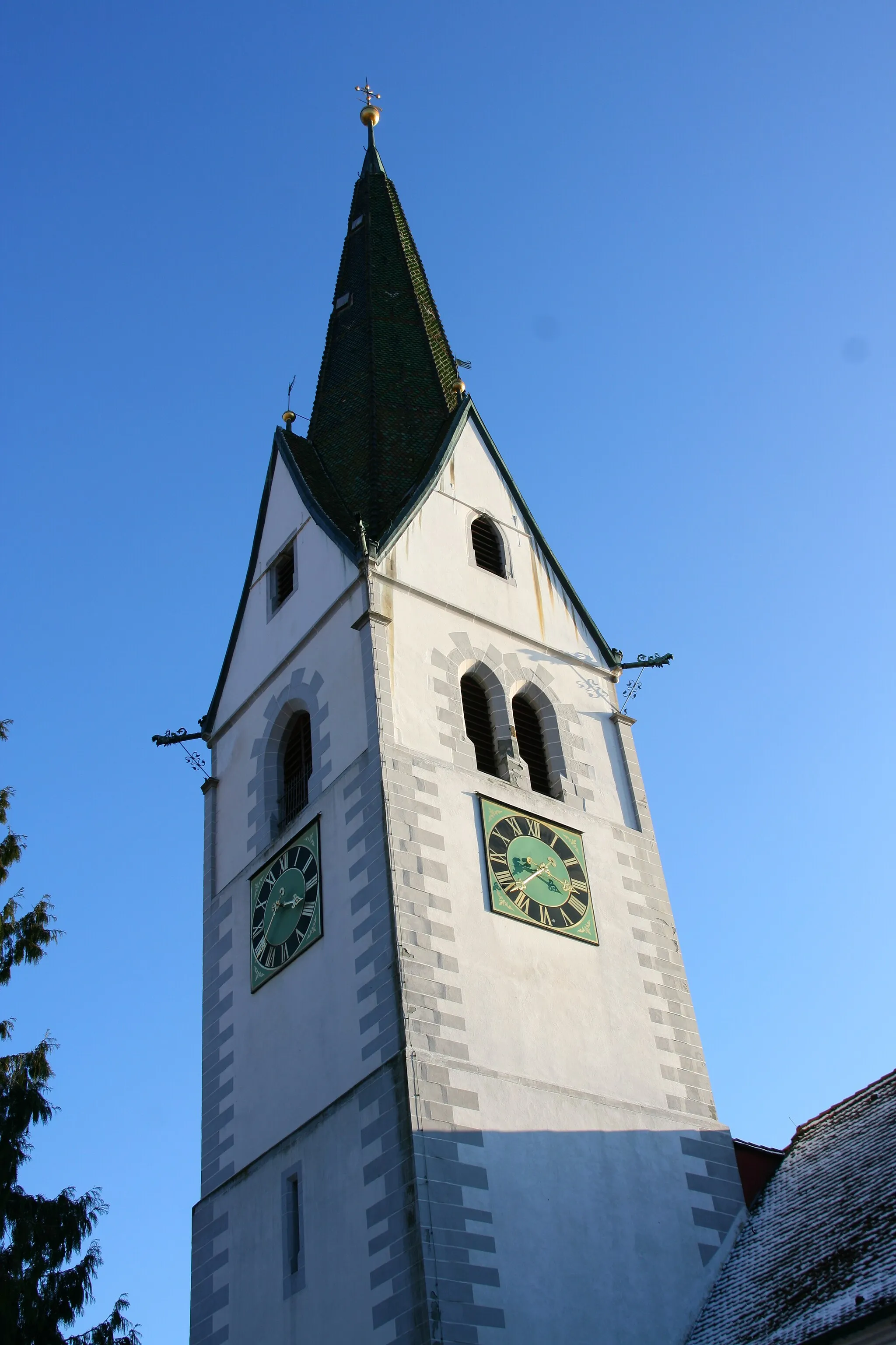 Photo showing: Churchtower of the St. Martin Church in Sipplingen