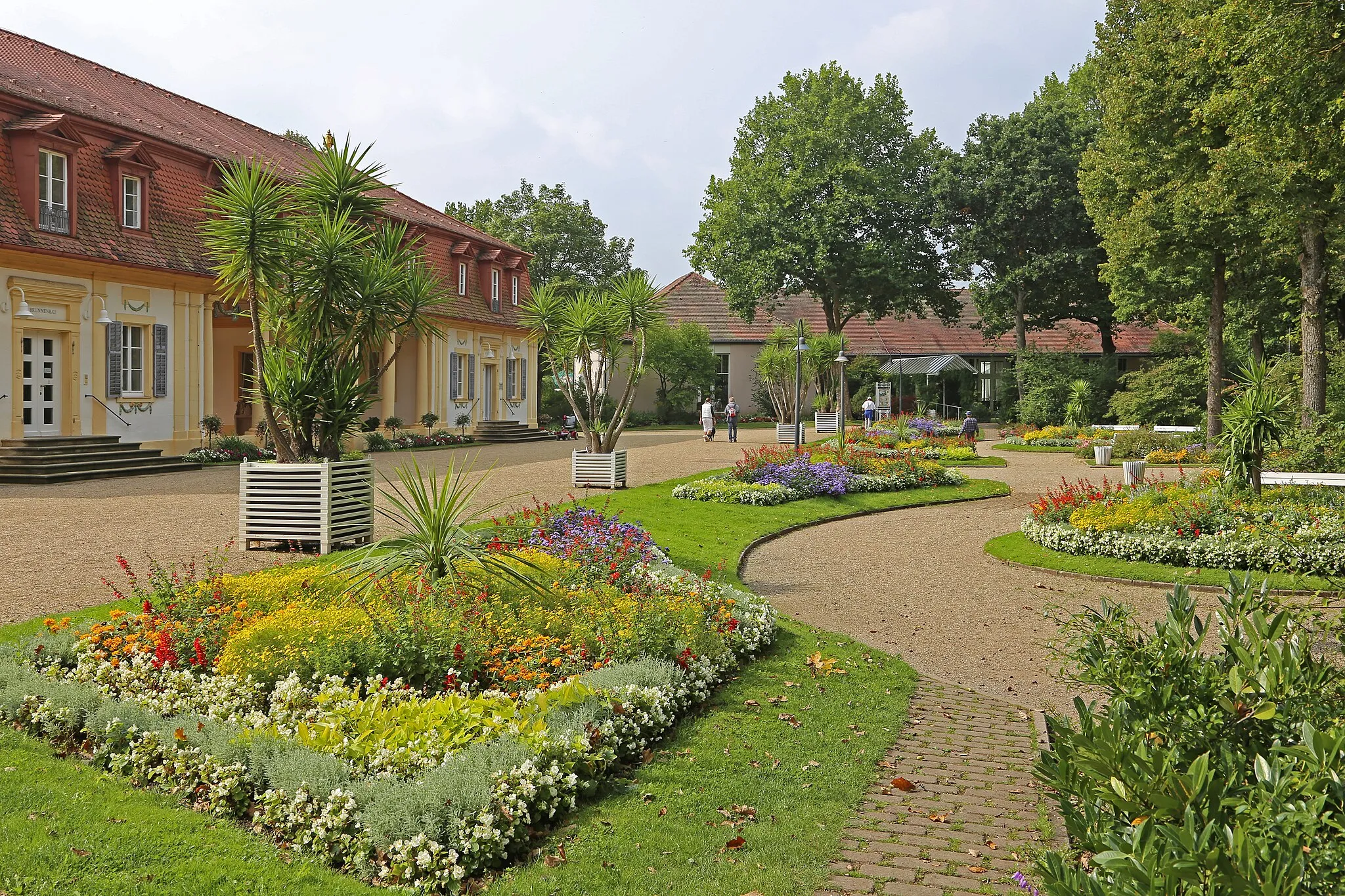 Photo showing: Kurpark und Brunnenhalle in Bad Bocklet. Der Kurort liegt im Landkreis Bad Kissingen (Deutschland).