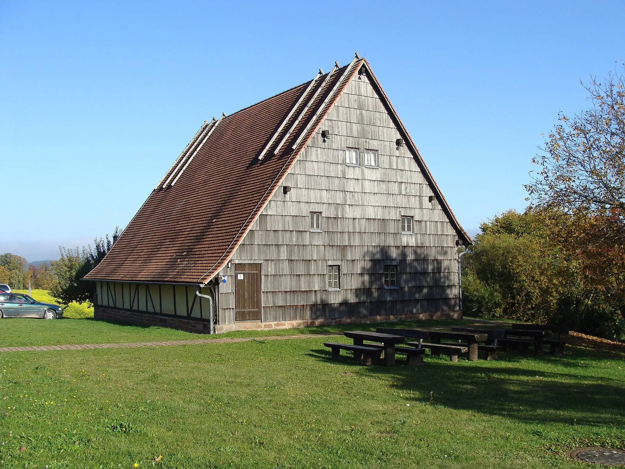 Photo showing: Watterbacher Haus in Preunschen/Kirchzell (Odenwald)