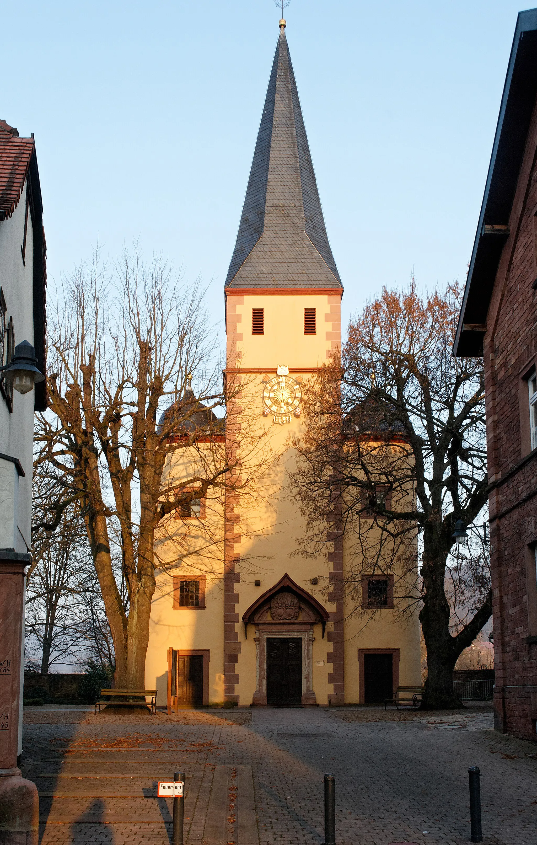Photo showing: Evangelische Kirche St. Martin in Kleinheubach (Bayern), erbaut 1706–1710