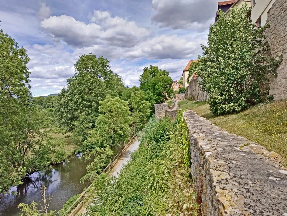 Photo showing: Wall of Mellrichstadt western view