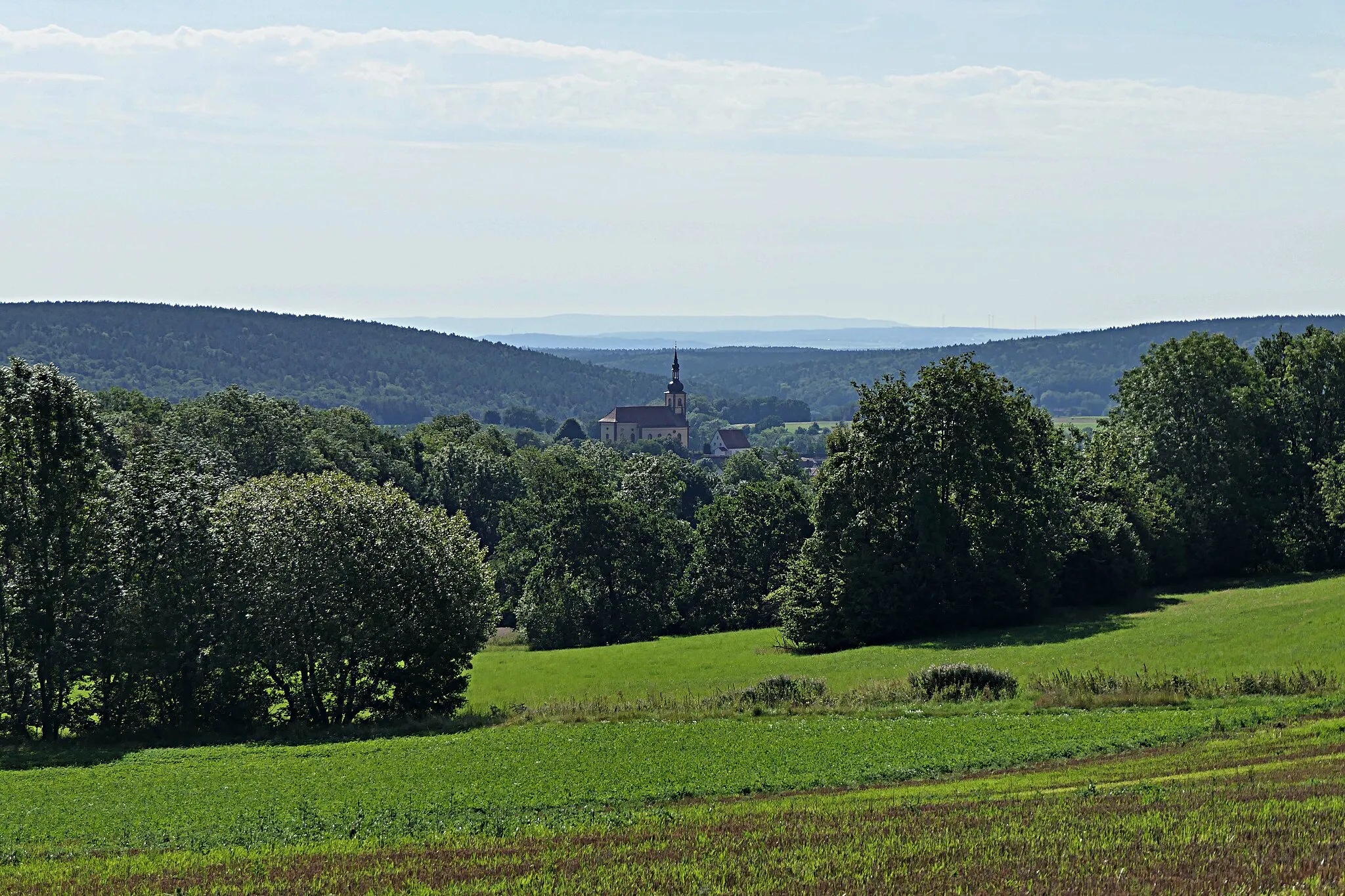 Photo showing: Oberelsbach von Nordwesten