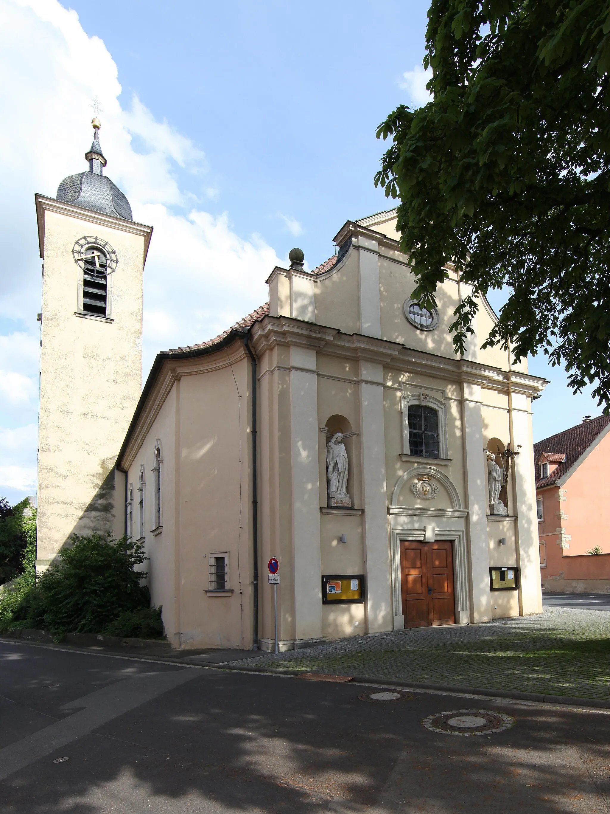 Photo showing: Katholische Kirche St. Aegidius in Sulzheim, Bayern