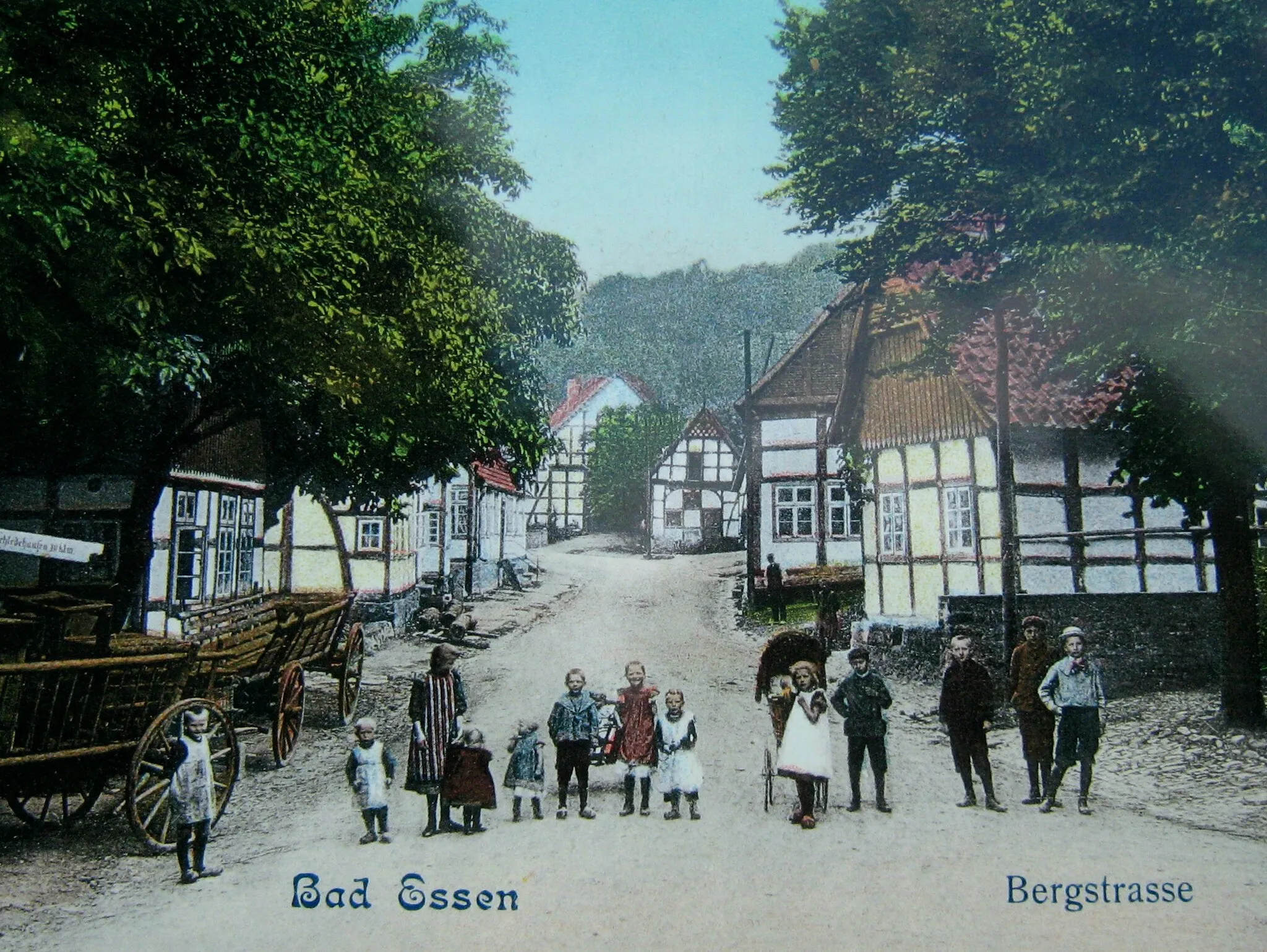 Photo showing: Alte Dorfstraße um 1900