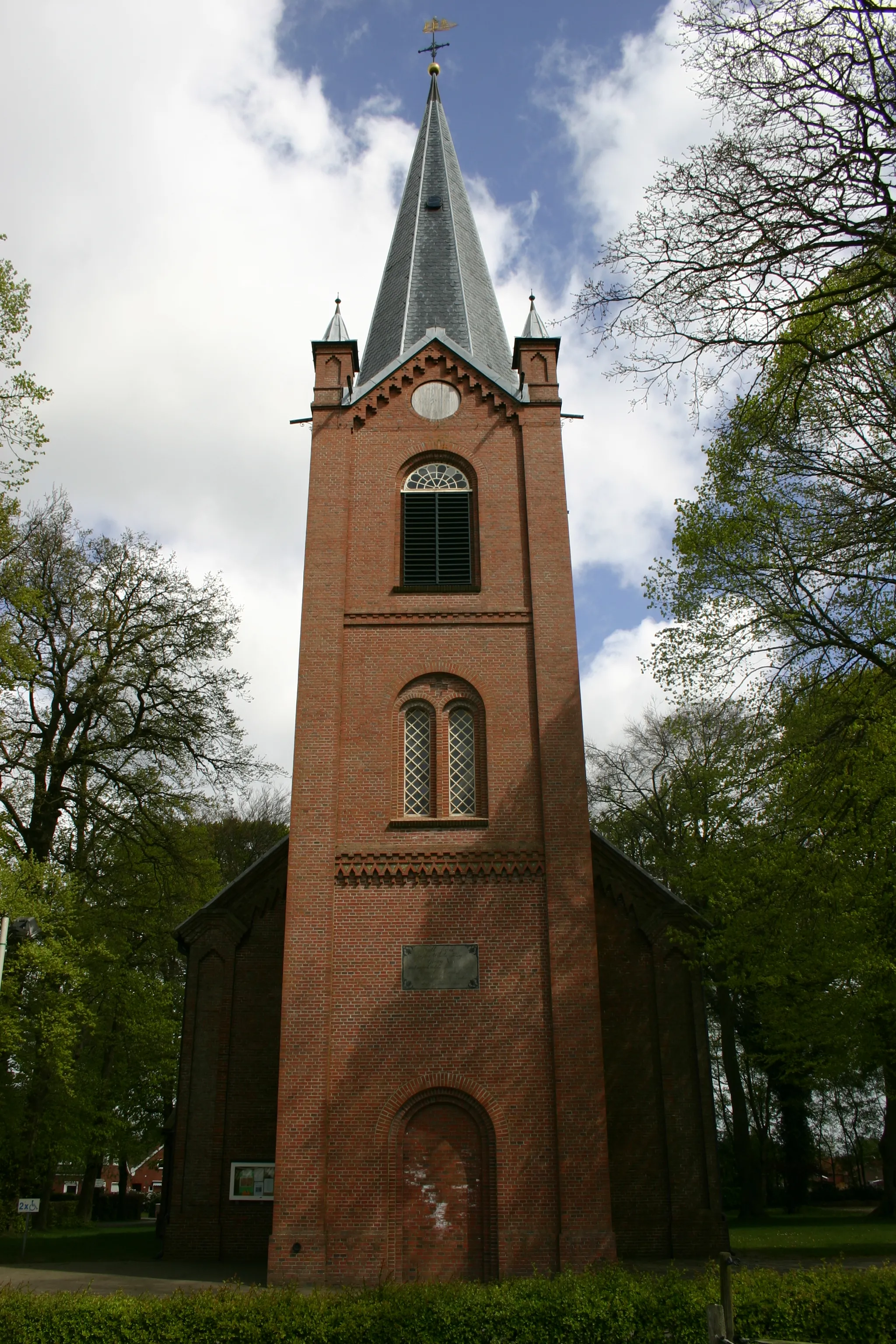 Photo showing: Historic church in Mittegroßefehn, district of Aurich, East Frisia, Germany