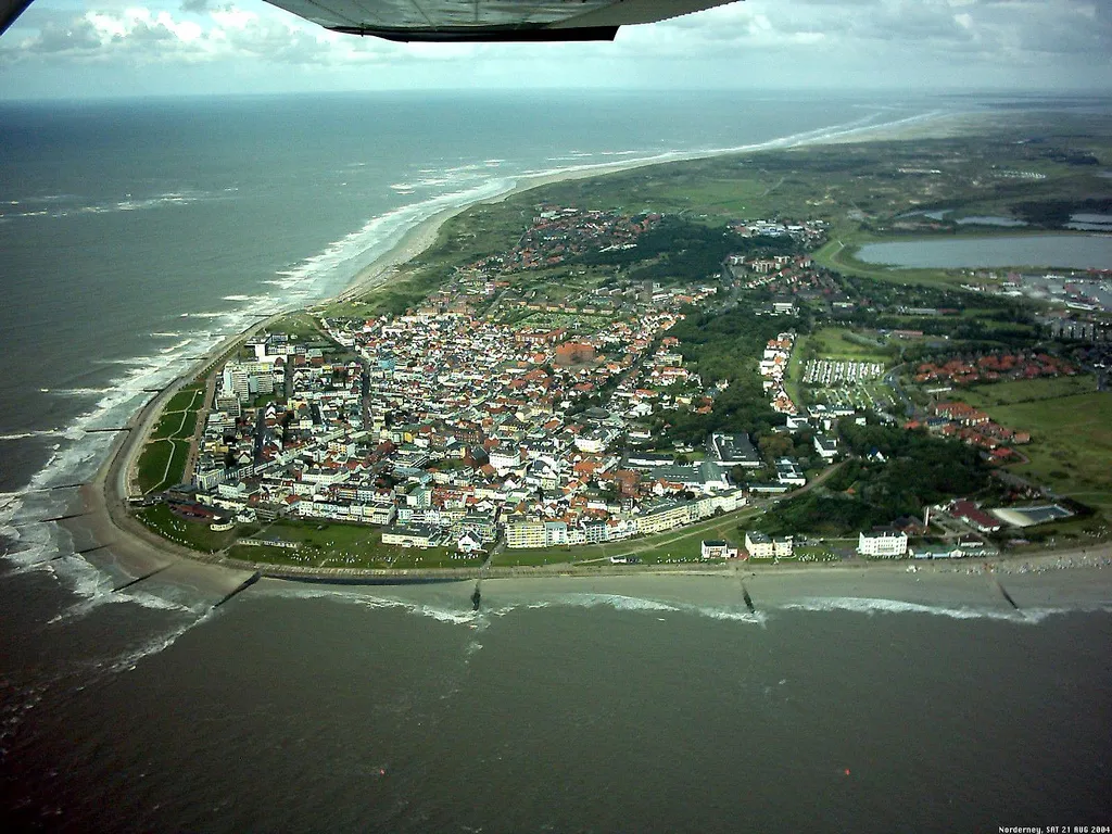 Photo showing: Norderney aerial photo, Norderney, Germany
