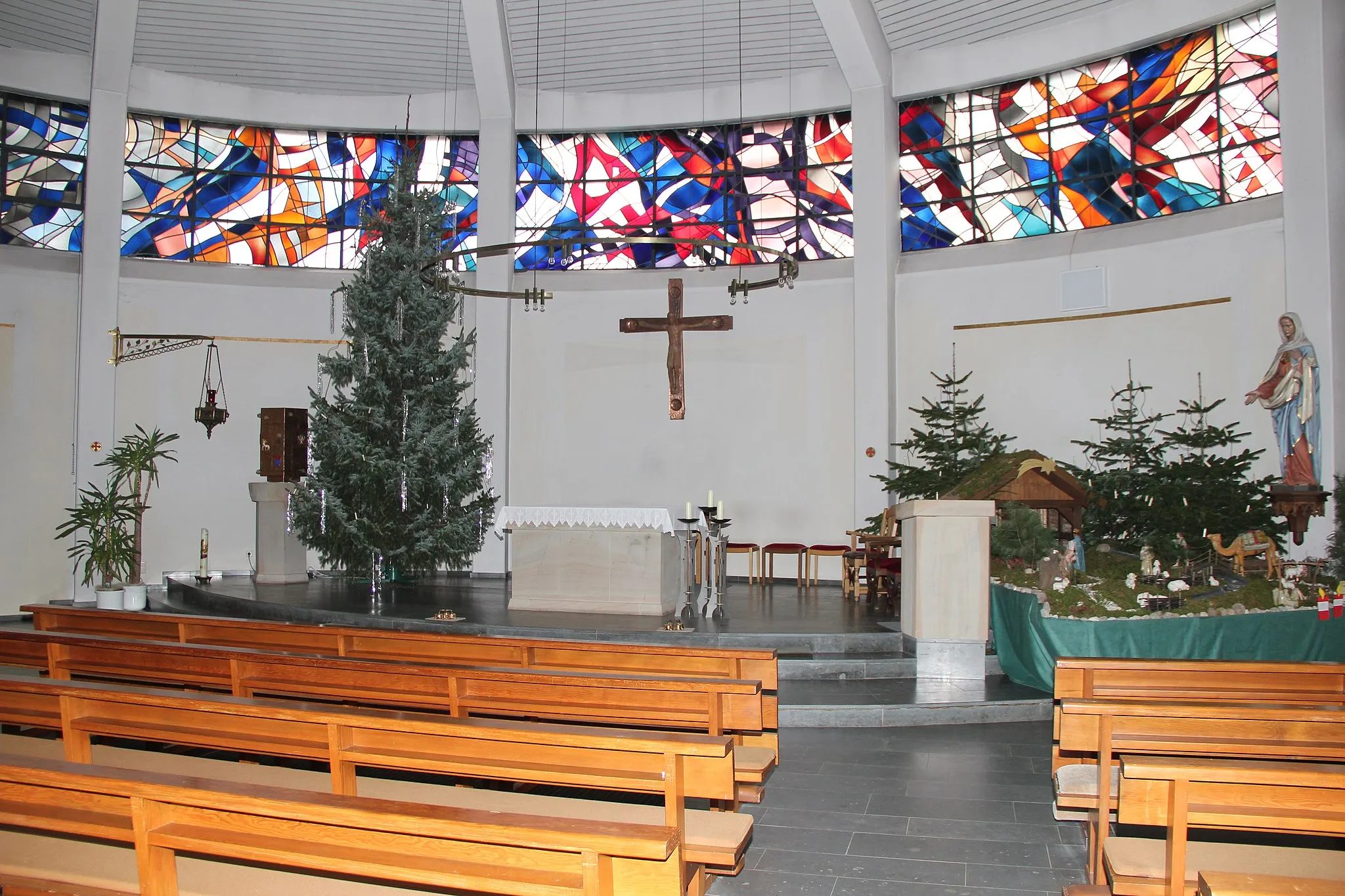 Photo showing: Innenansicht der Kirche St. Nikolaus in Vrees.