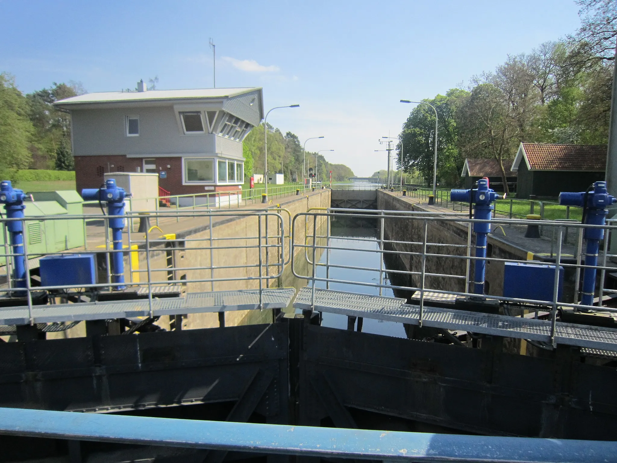 Photo showing: Canal lock Hollage in Wallenhorst near Osnabrück