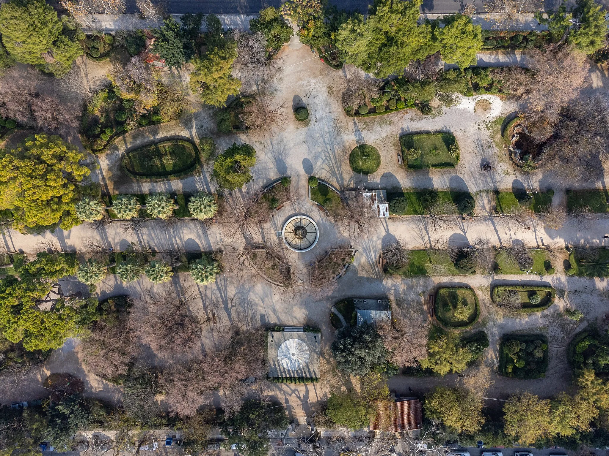 Photo showing: Top down view of Alsos Kifisias park, in Kifisia, Attica.