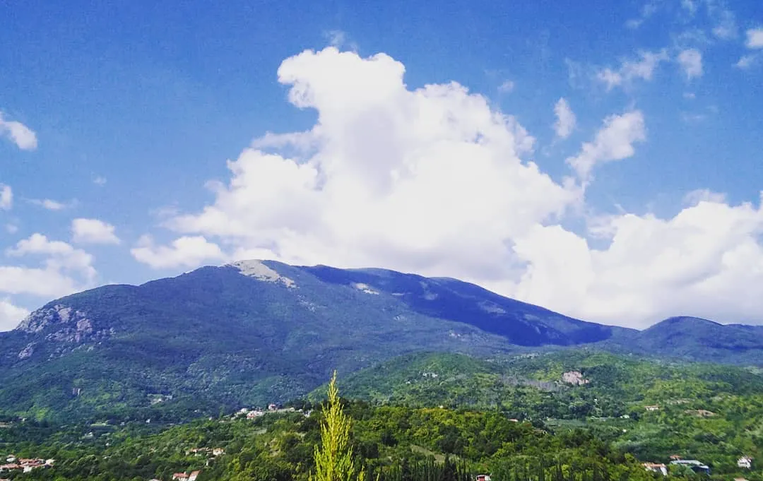 Photo showing: Mt.Vermion as seen from Naousa.