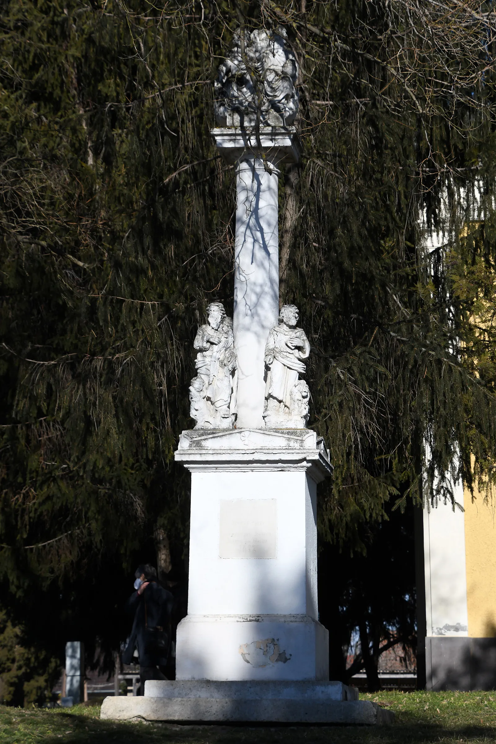 Photo showing: Holy Trinity column in Katymár, Hungary