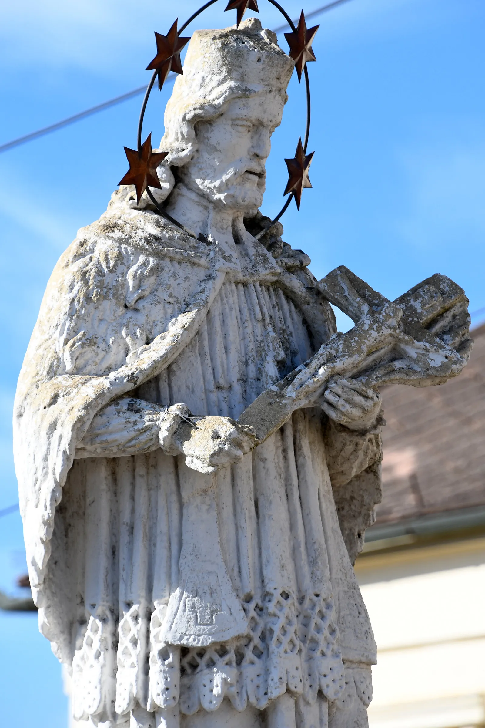 Photo showing: Statue of Saint John of Nepomuk in Madaras, Hungary