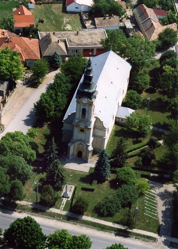 Photo showing: Szabadszállás, Hungary, aerial photography