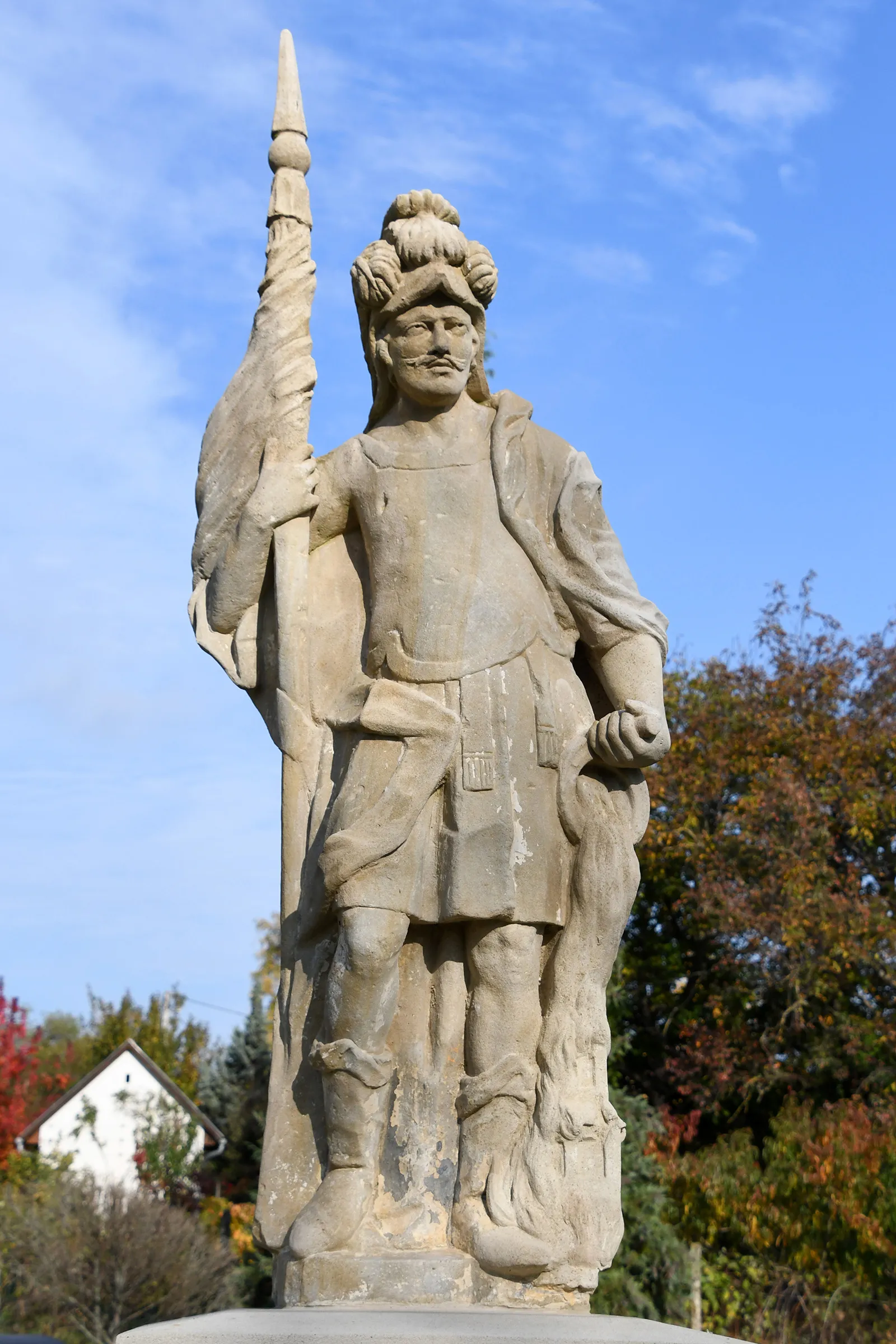 Photo showing: Statue of Saint Florian (Karád)