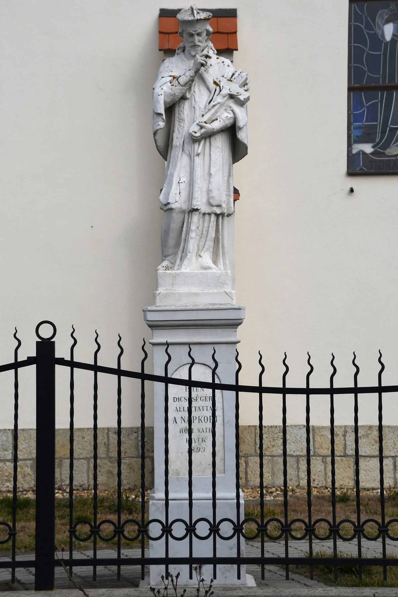 Photo showing: Statue of Saint John of Nepomuk in Napkor, Hungary