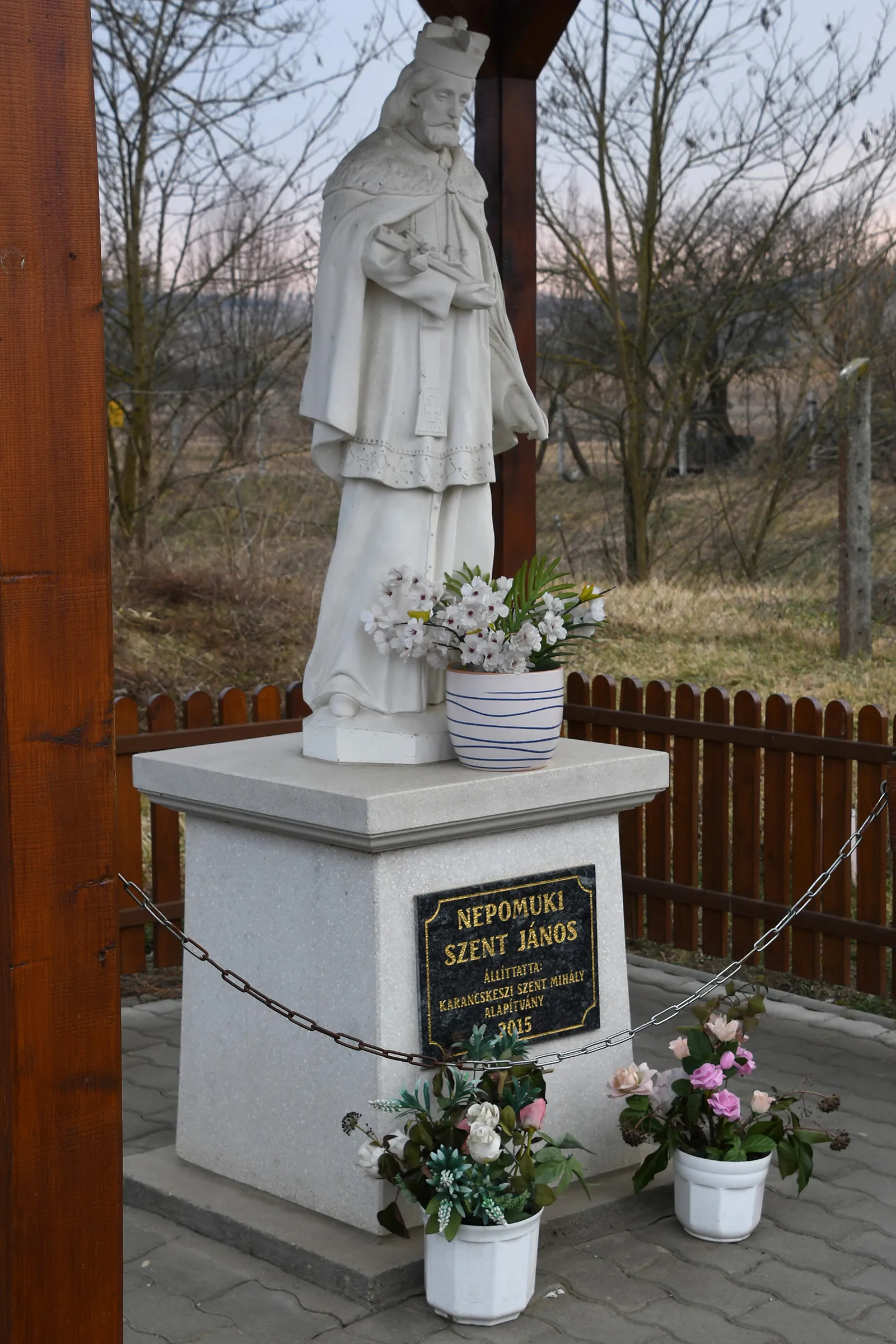 Photo showing: Statue of Saint John of Nepomuk in Karancskeszi, Hungary