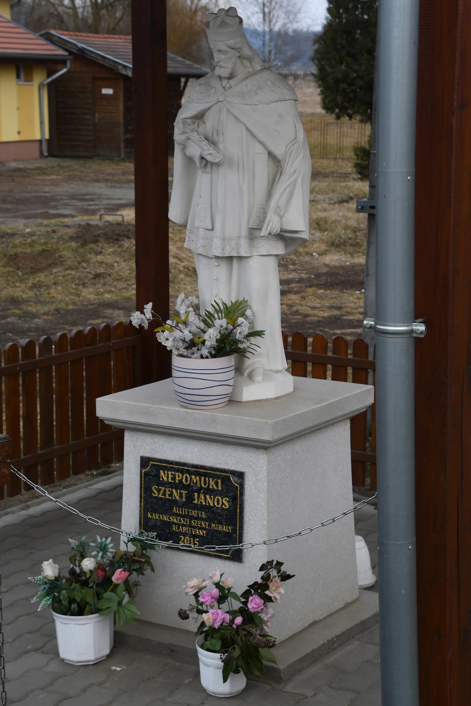 Photo showing: Statue of Saint John of Nepomuk in Karancskeszi, Hungary