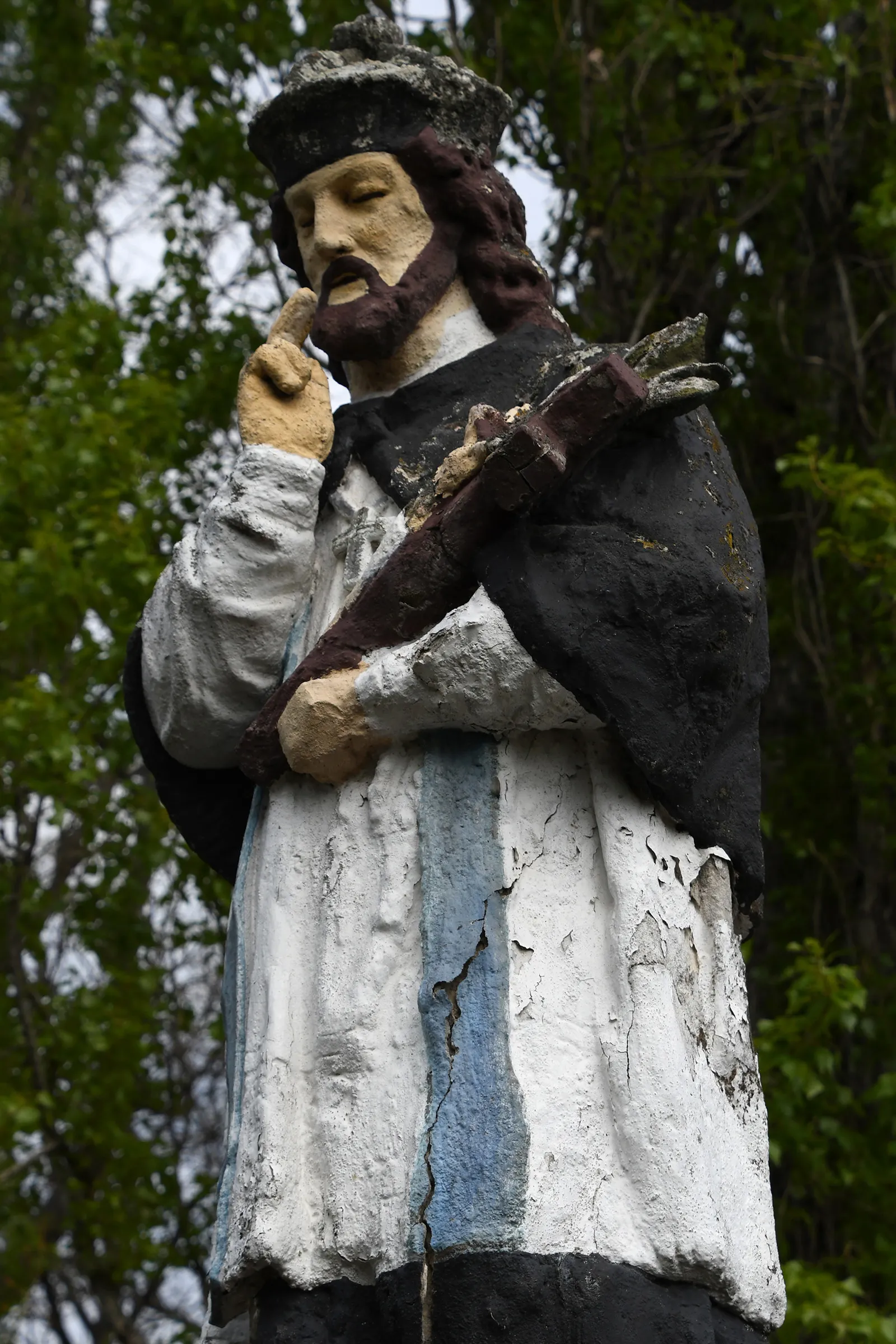 Photo showing: Statue of Saint John of Nepomuk in Kompolt, Hungary