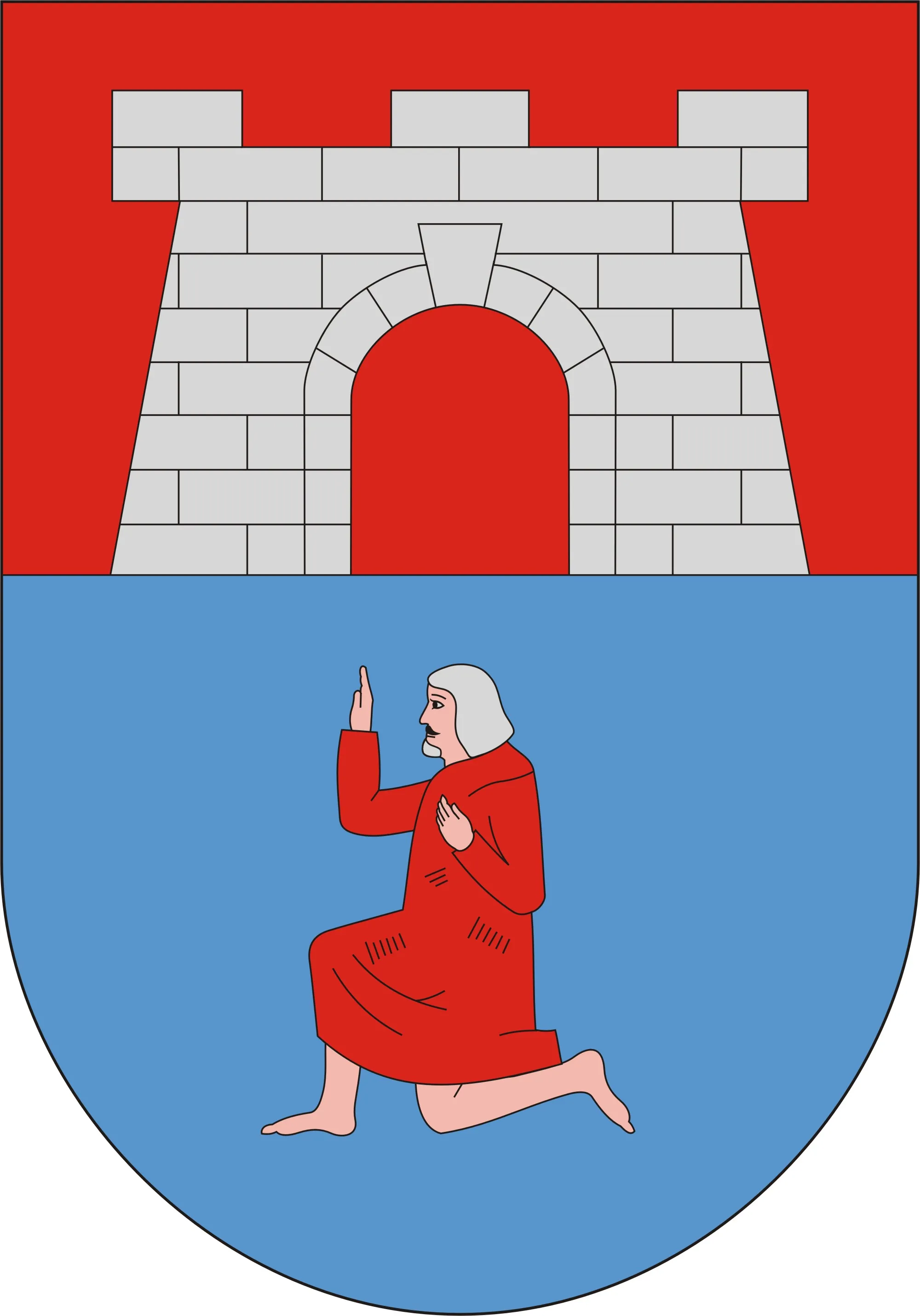 Photo showing: Coat of arms of Szerencs, Hungary