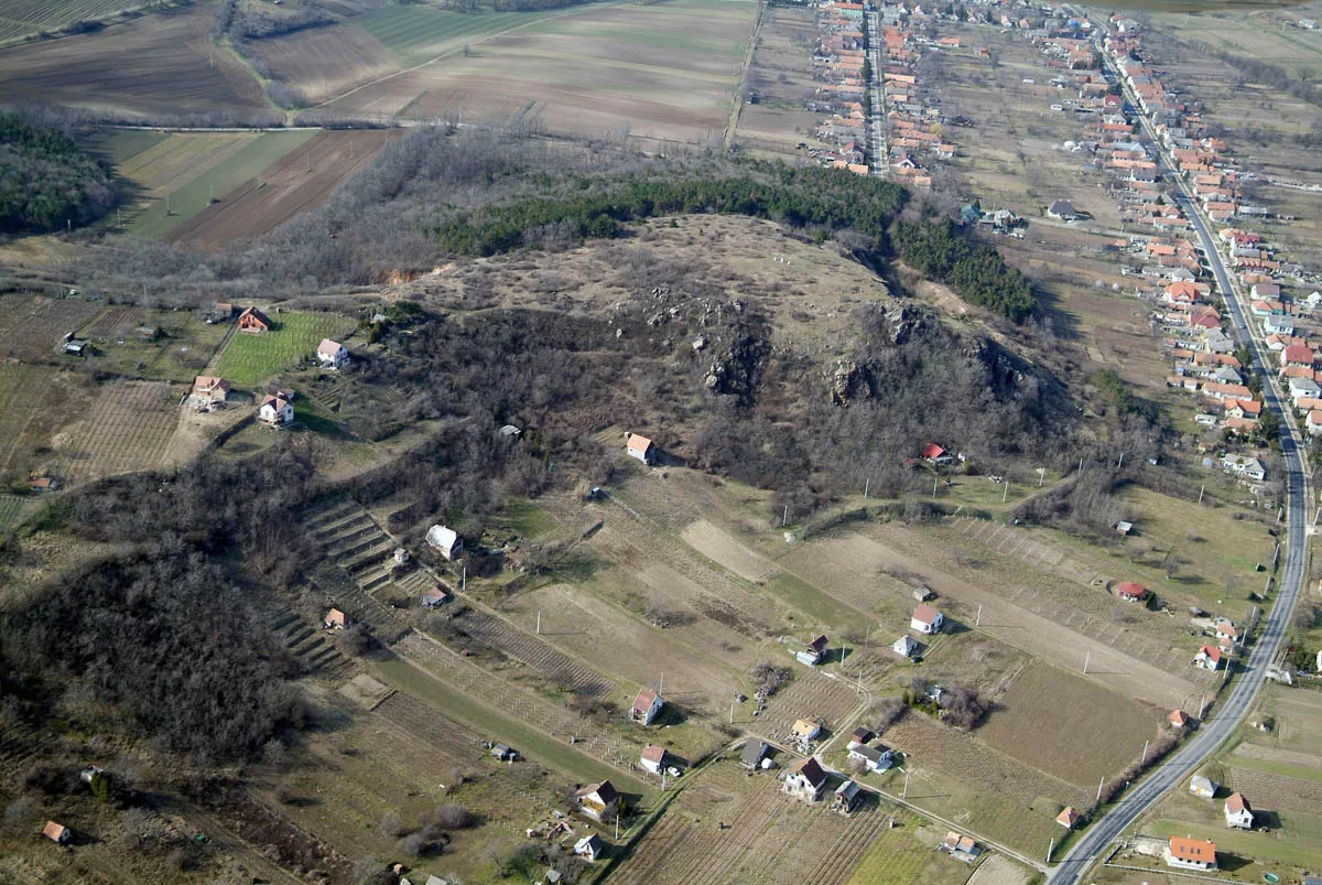 Photo showing: Pázmánd, Hungary, aerial photography, castle