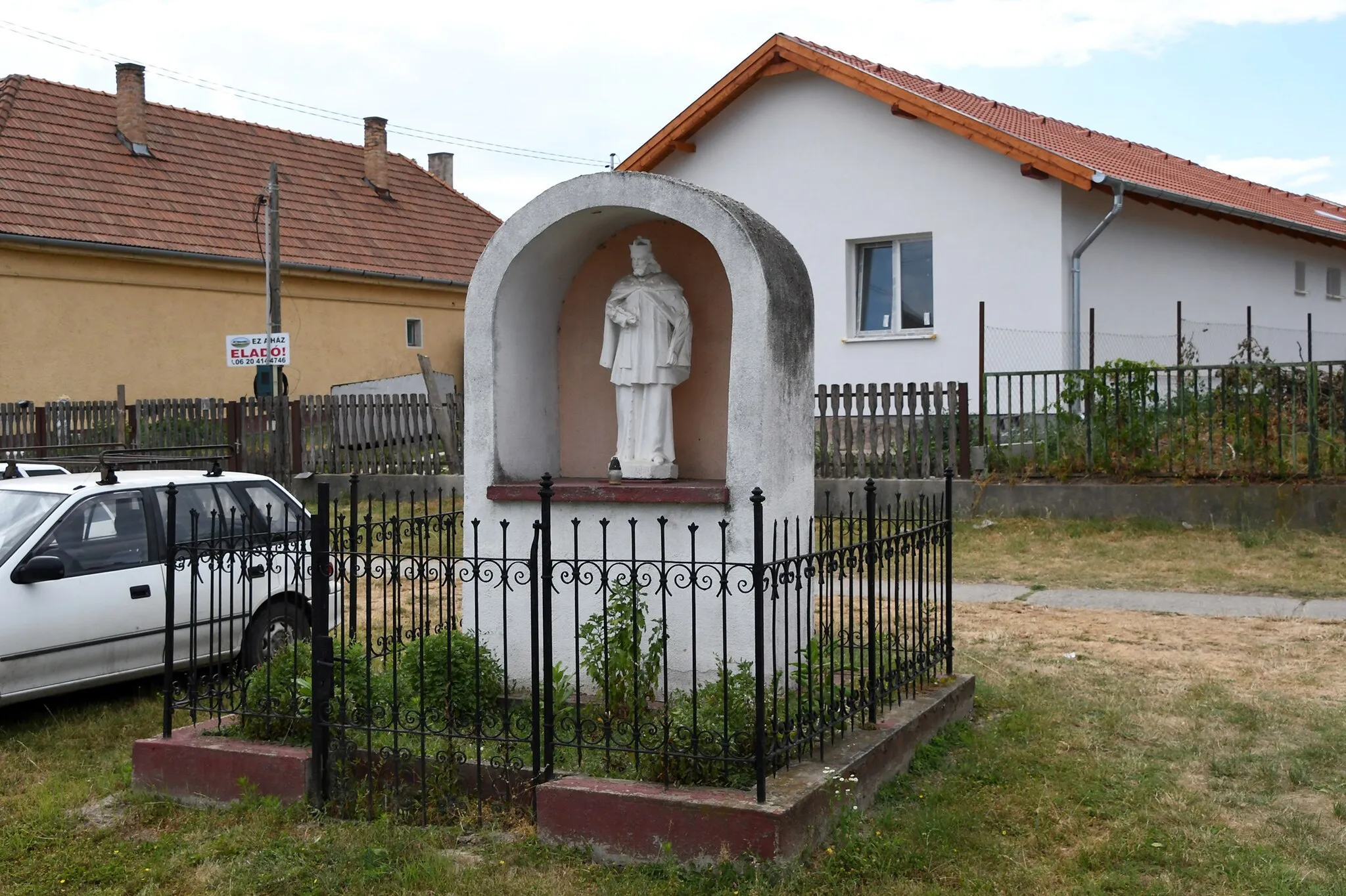 Photo showing: Statue of Saint John of Nepomuk in Szigetcsép, Hungary