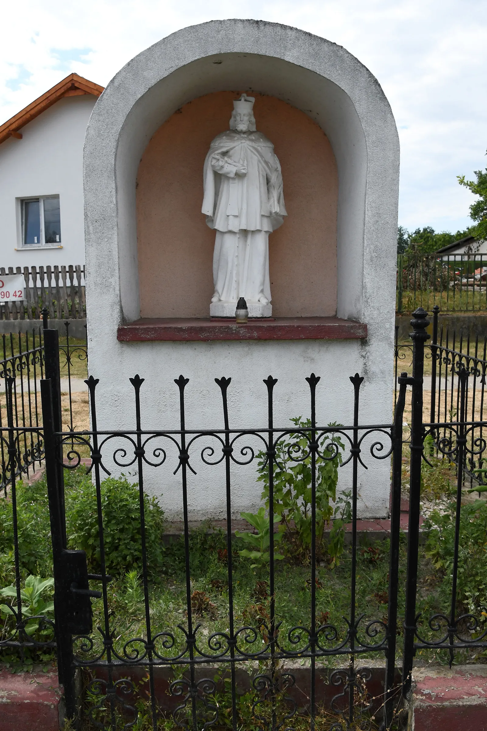 Photo showing: Statue of Saint John of Nepomuk in Szigetcsép, Hungary