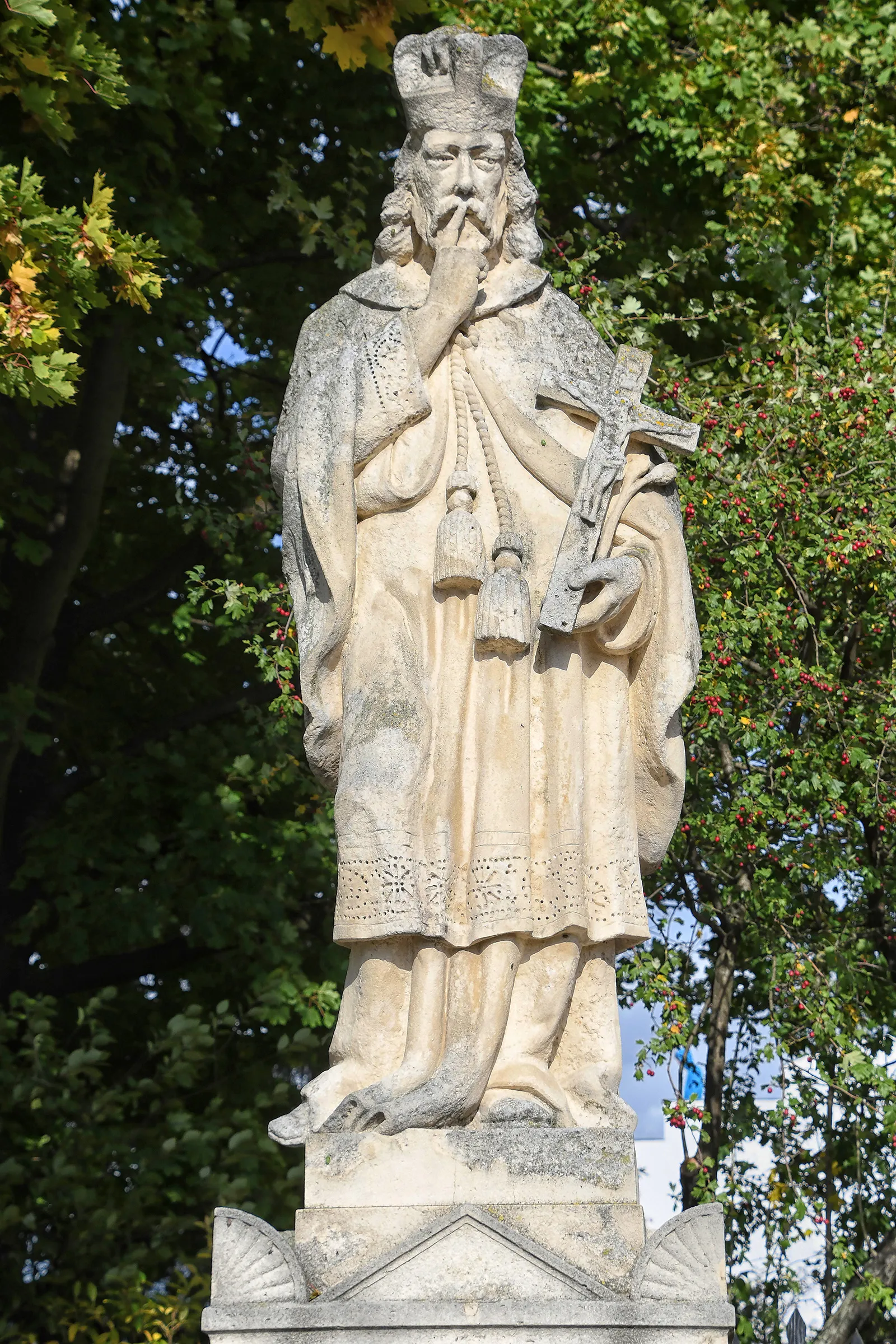 Photo showing: Statue of John of Nepomuk (Újhartyán)