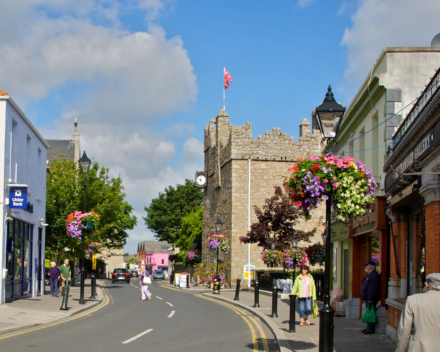 Photo showing: Castle Street, Dalkey, Co. Dublin showing Dalkey Castle and Heritage Centre