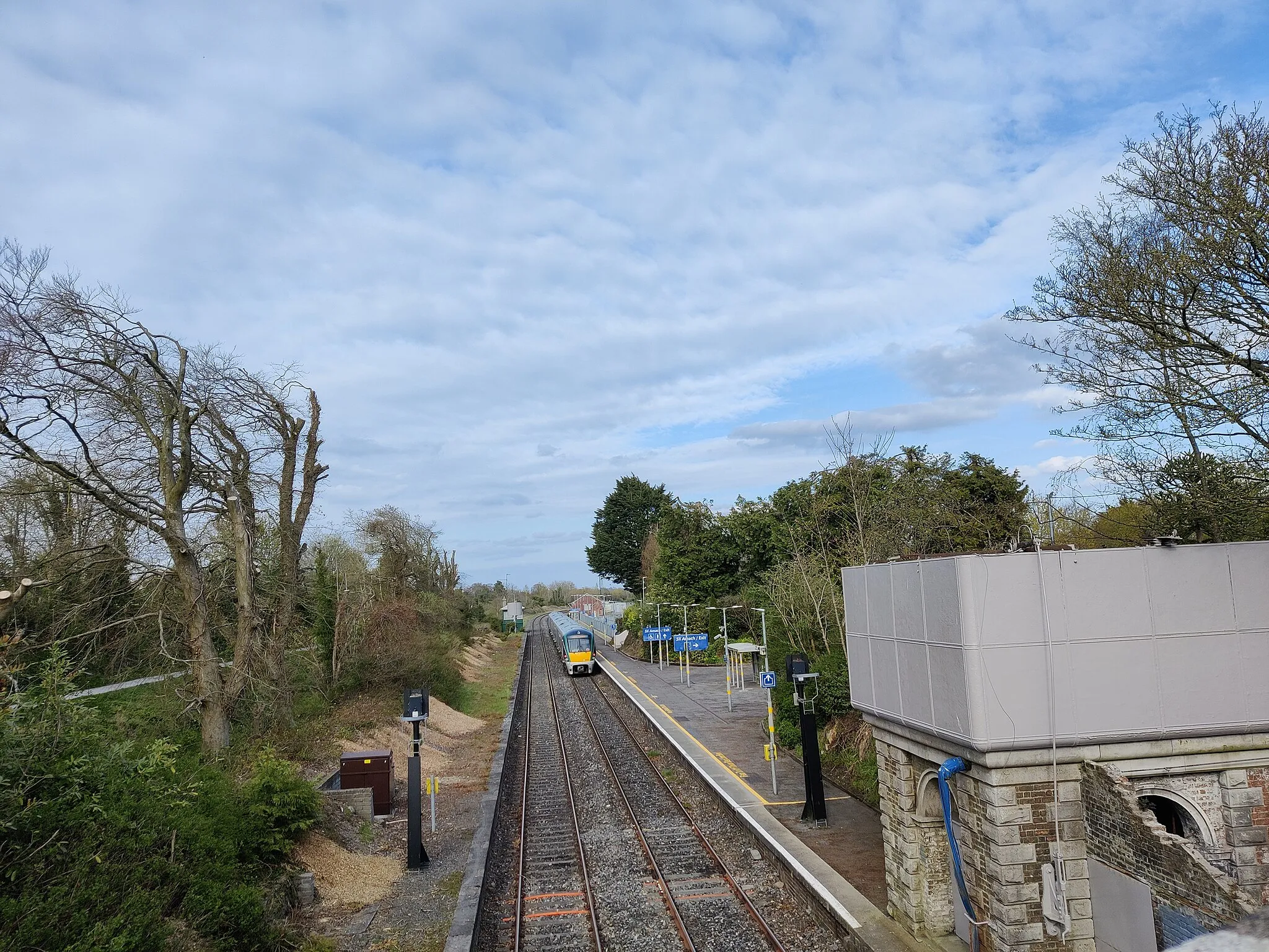 Photo showing: Enfield, County Meath railway station in 2021