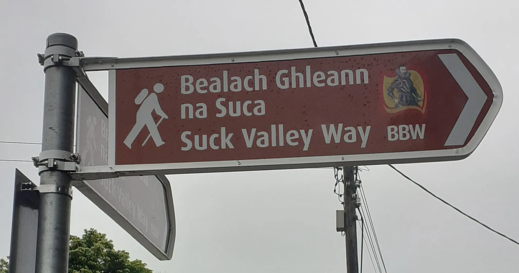 Photo showing: Sign for Suck Valley Way