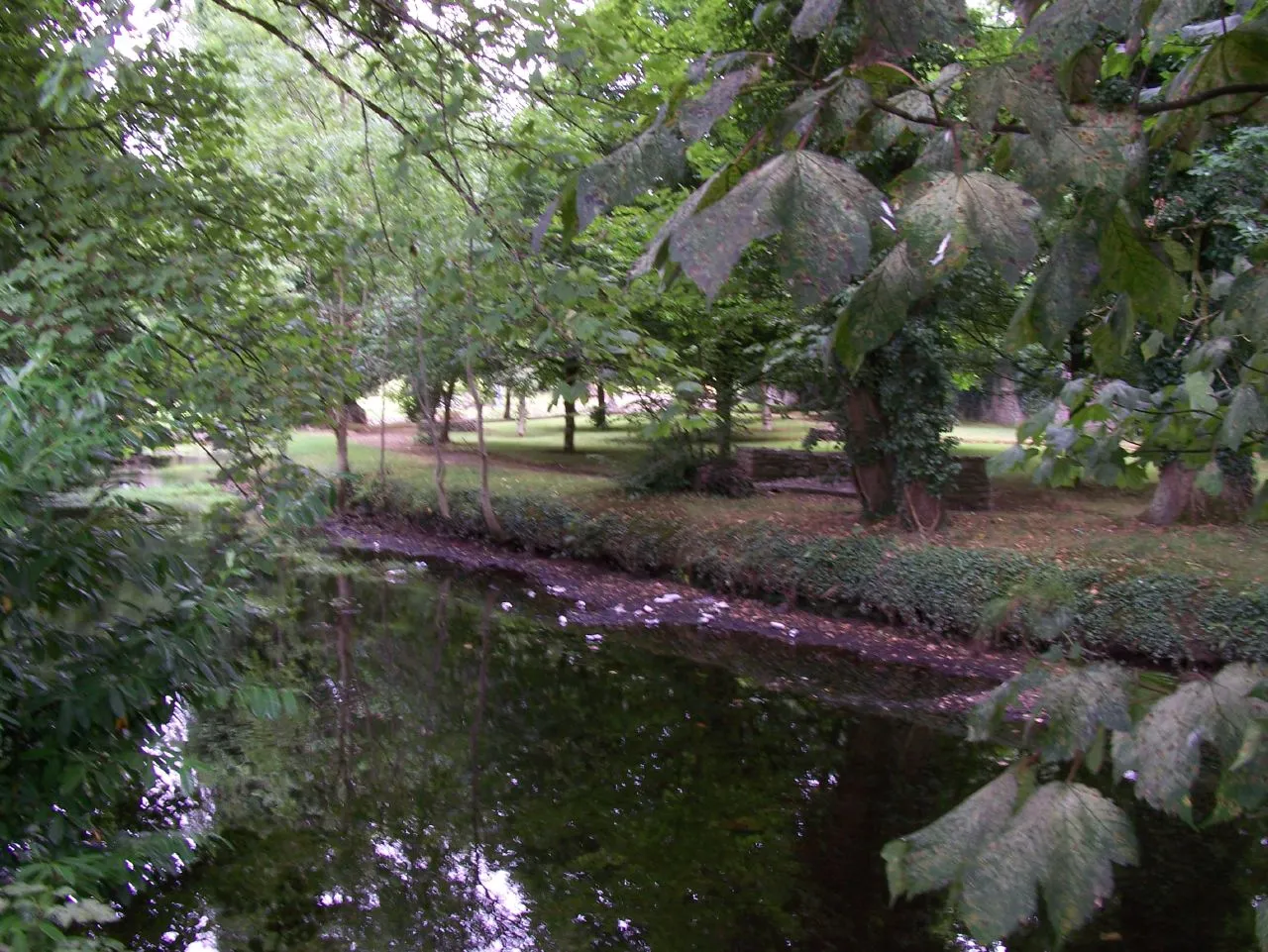 Photo showing: This is the river in the beautiful park in Castlerea.  One famous person from Castlerea is John Waters, who wrote Ireland's unsucessful Eurovision 2007 song, a real source of embarrassment for us all.

Find out more about Castlerea at en.wikipedia.org/wiki/Castlerea