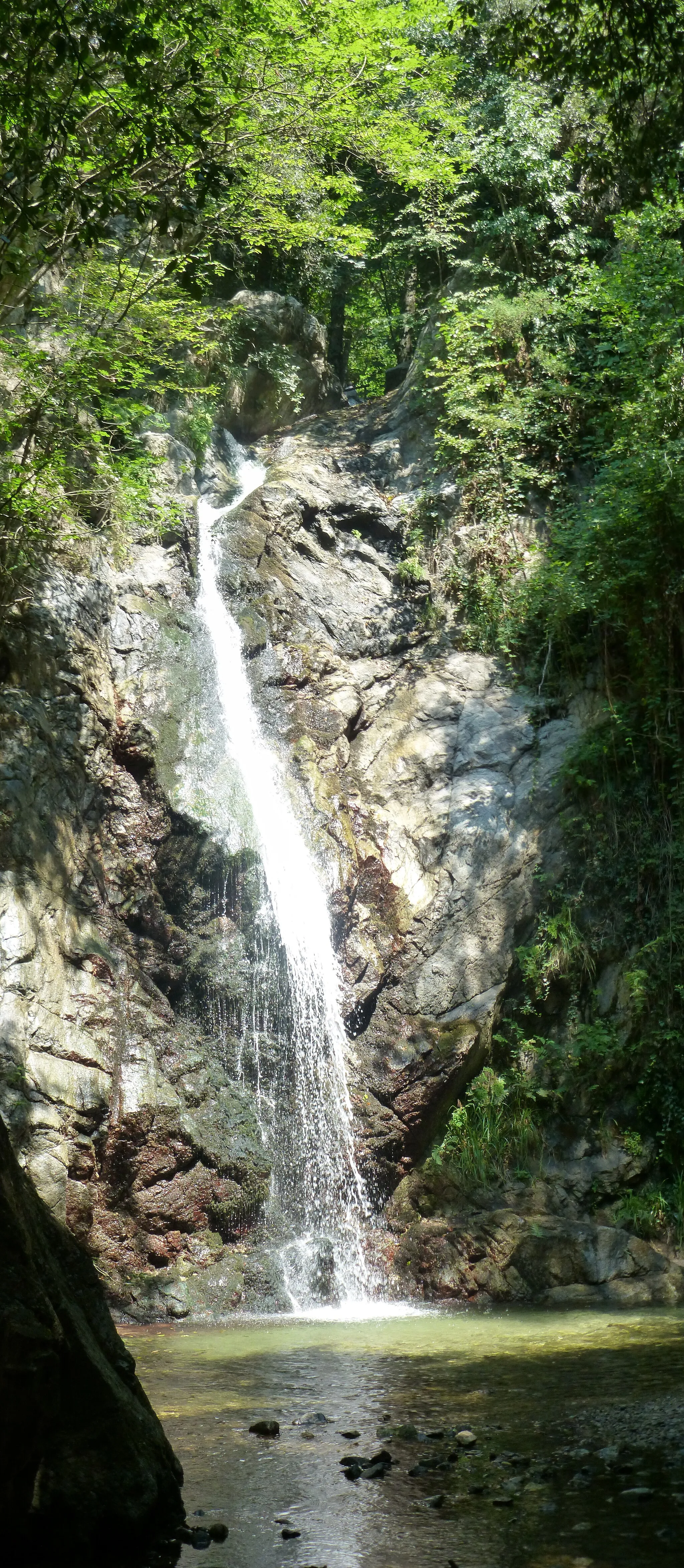 Photo showing: Panorama cascata campanaro (Sersale - CZ)