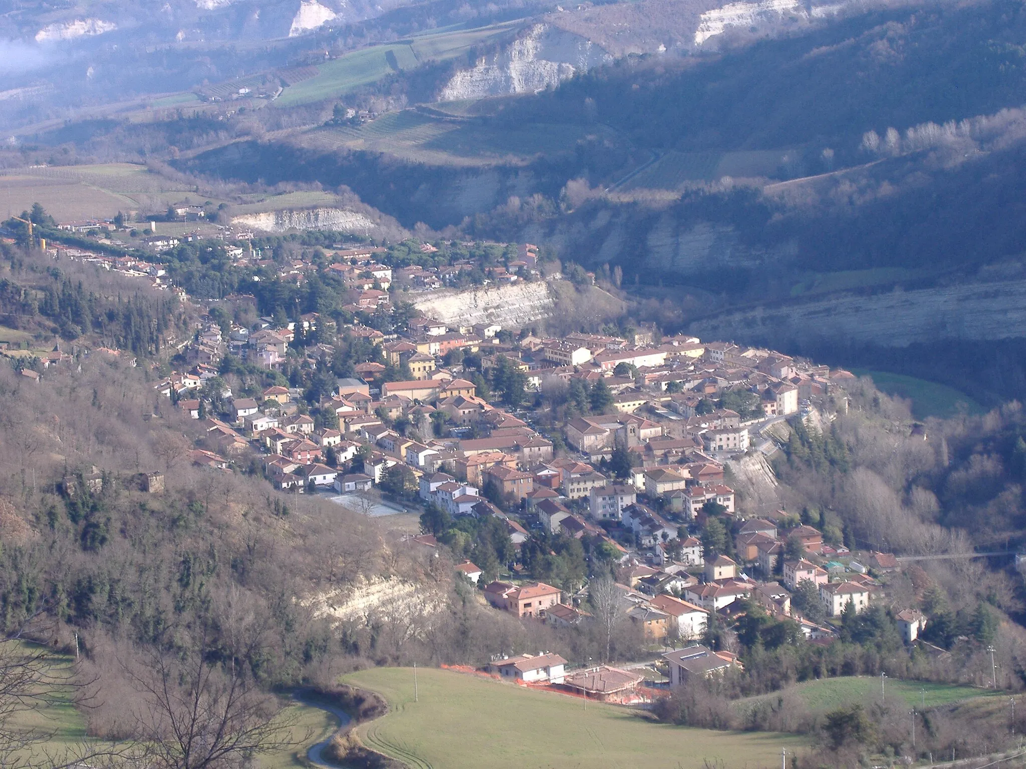 Photo showing: Panorama di Casola Valsenio, 21 gennaio 2007