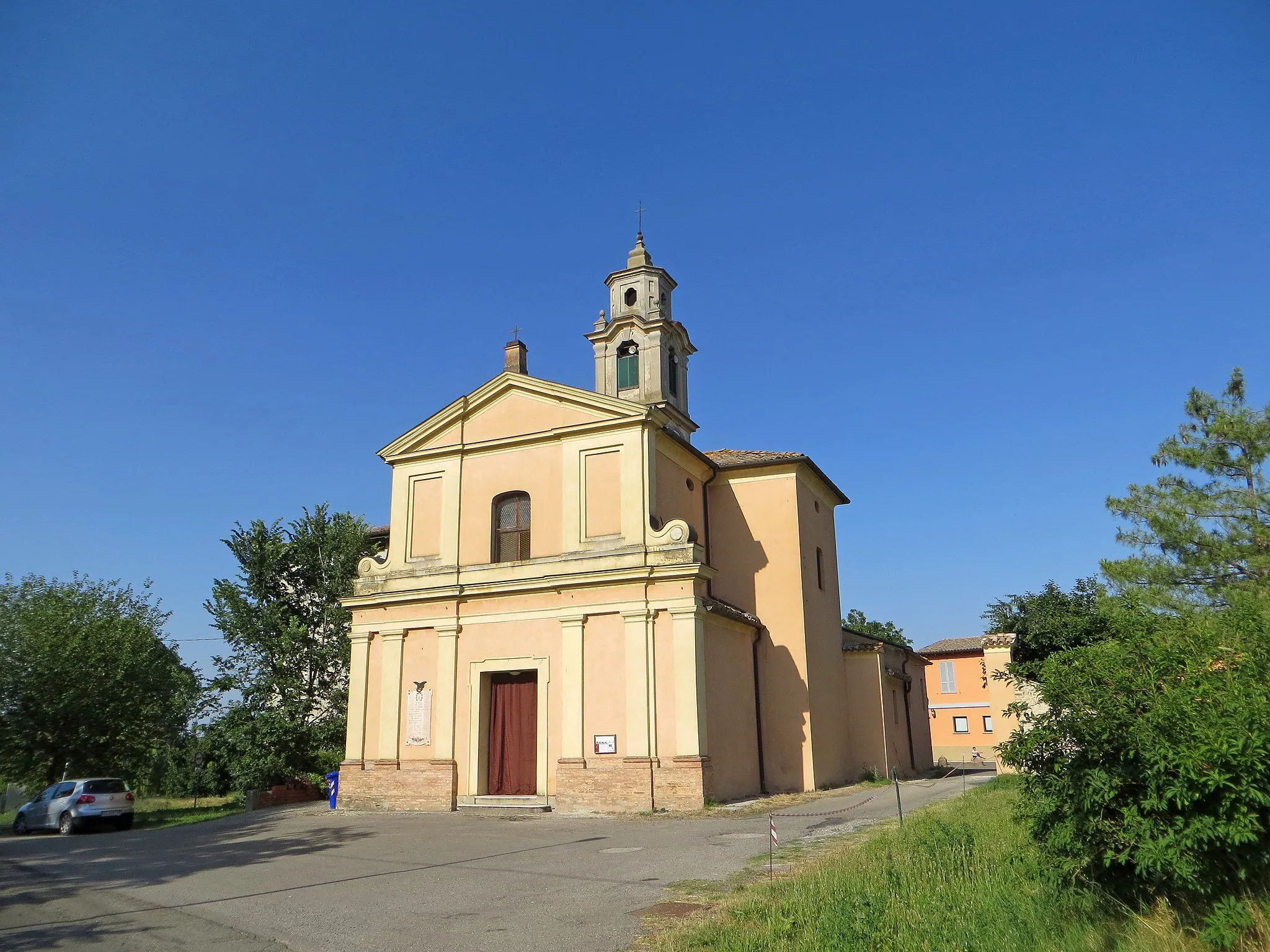 Photo showing: Chiesa di San Martino (San Martino Sinzano, Collecchio) - facciata e lato sud